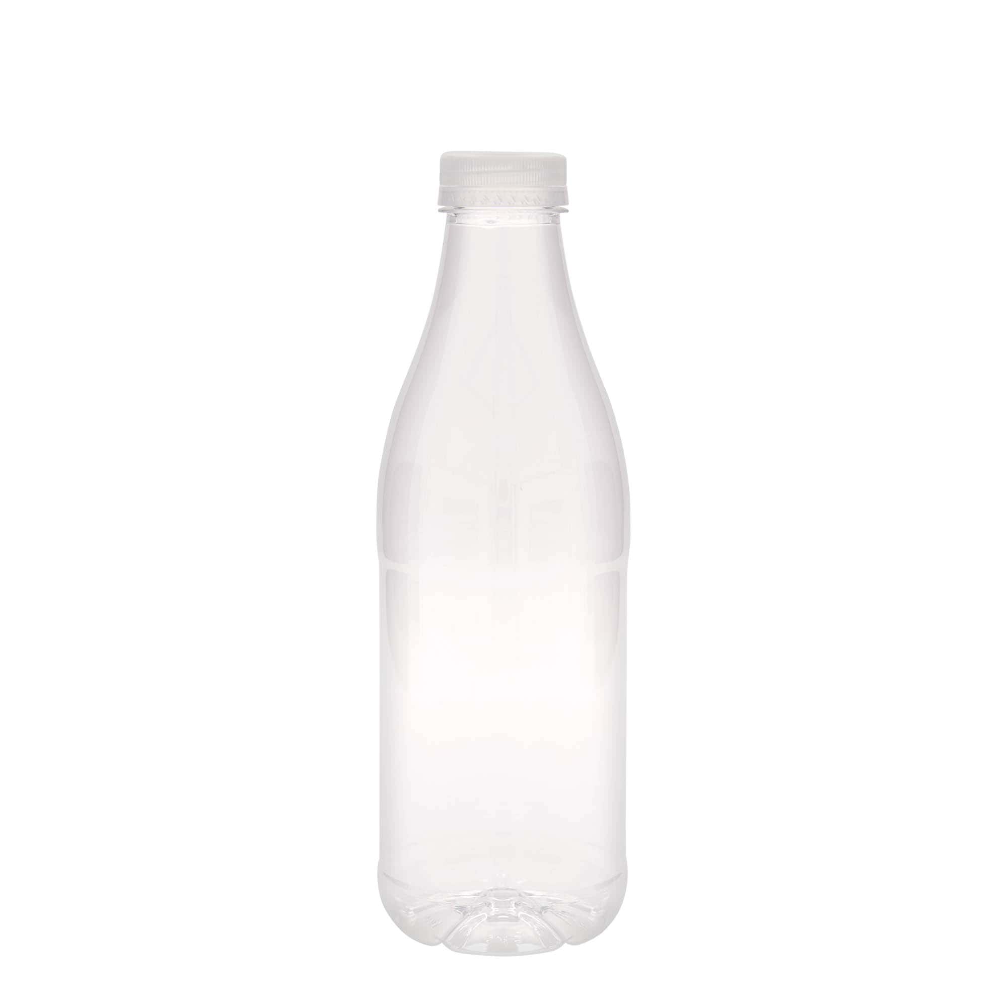 Bouteille PET 1 000 ml « Milk and Juice », plastique, ouverture : 38 mm