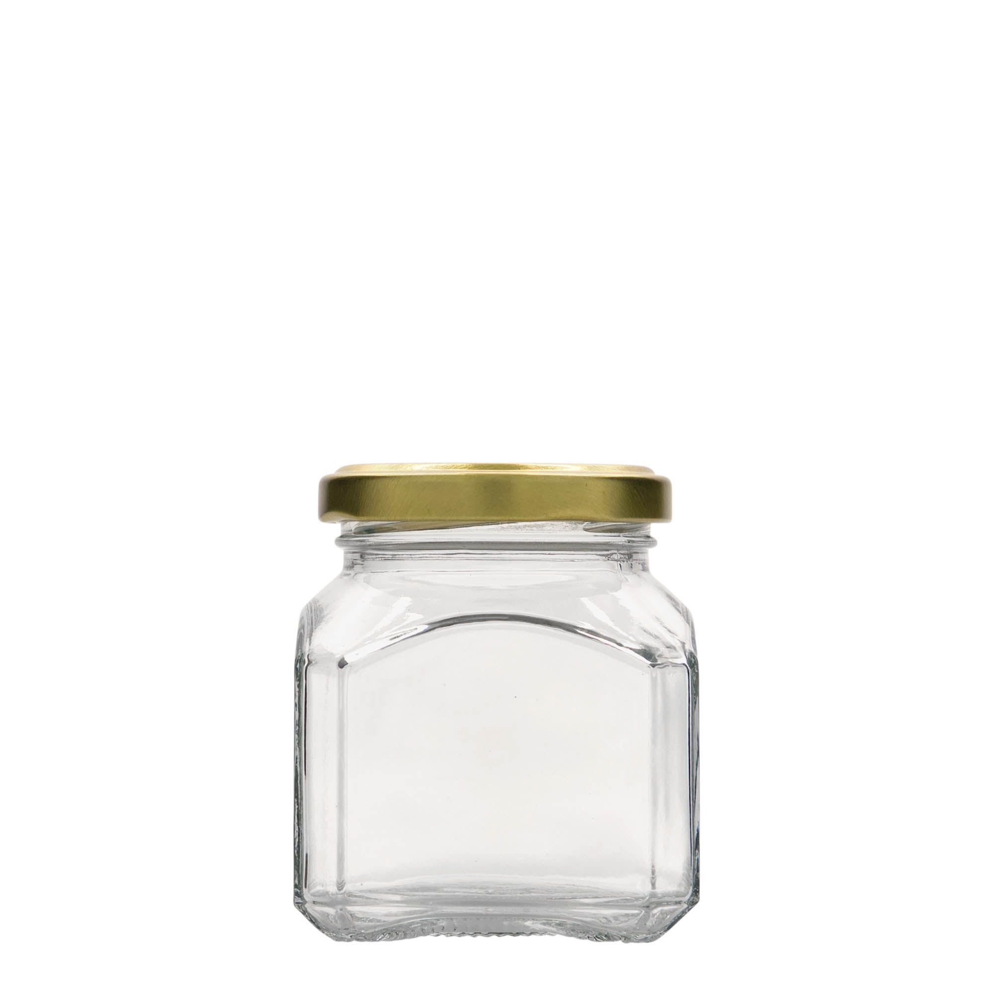 212 ml bocal carré « Milan », ouverture : Twist-Off (TO 58)