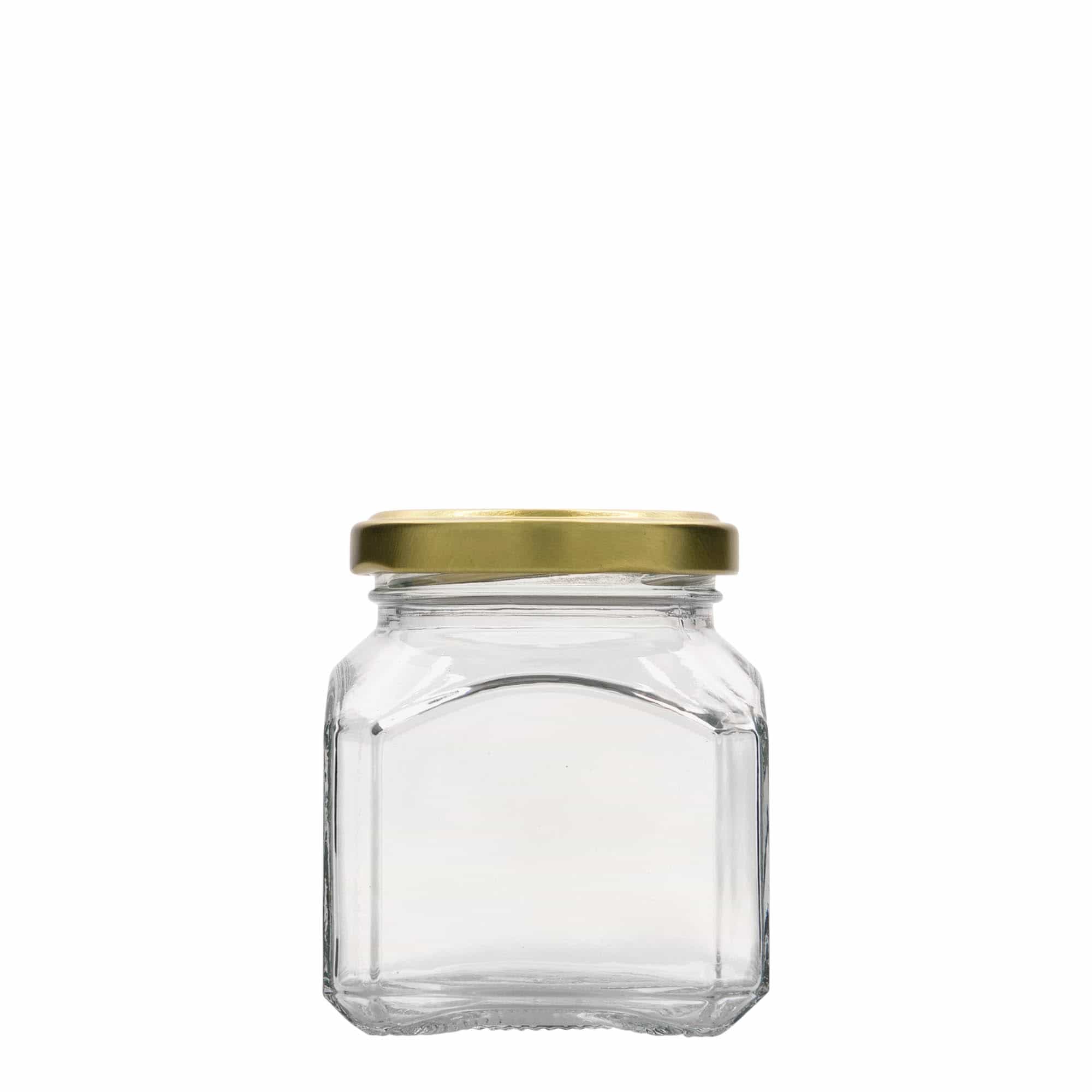 212 ml bocal carré « Milan », ouverture : Twist-Off (TO 58)