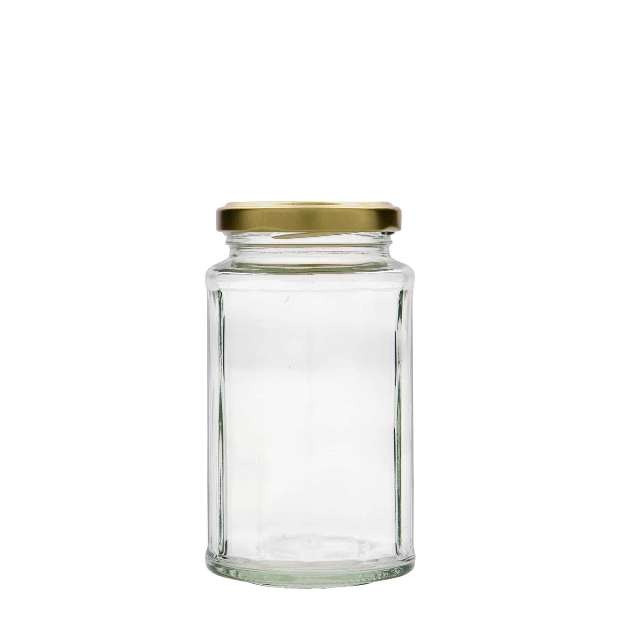 288 ml en verre polygonal, dodécagonal, ouverture : Twist-Off (TO 58) 288 ml en verre polygonal, dodécagonal, ouverture : Twist-Off (TO 58)
