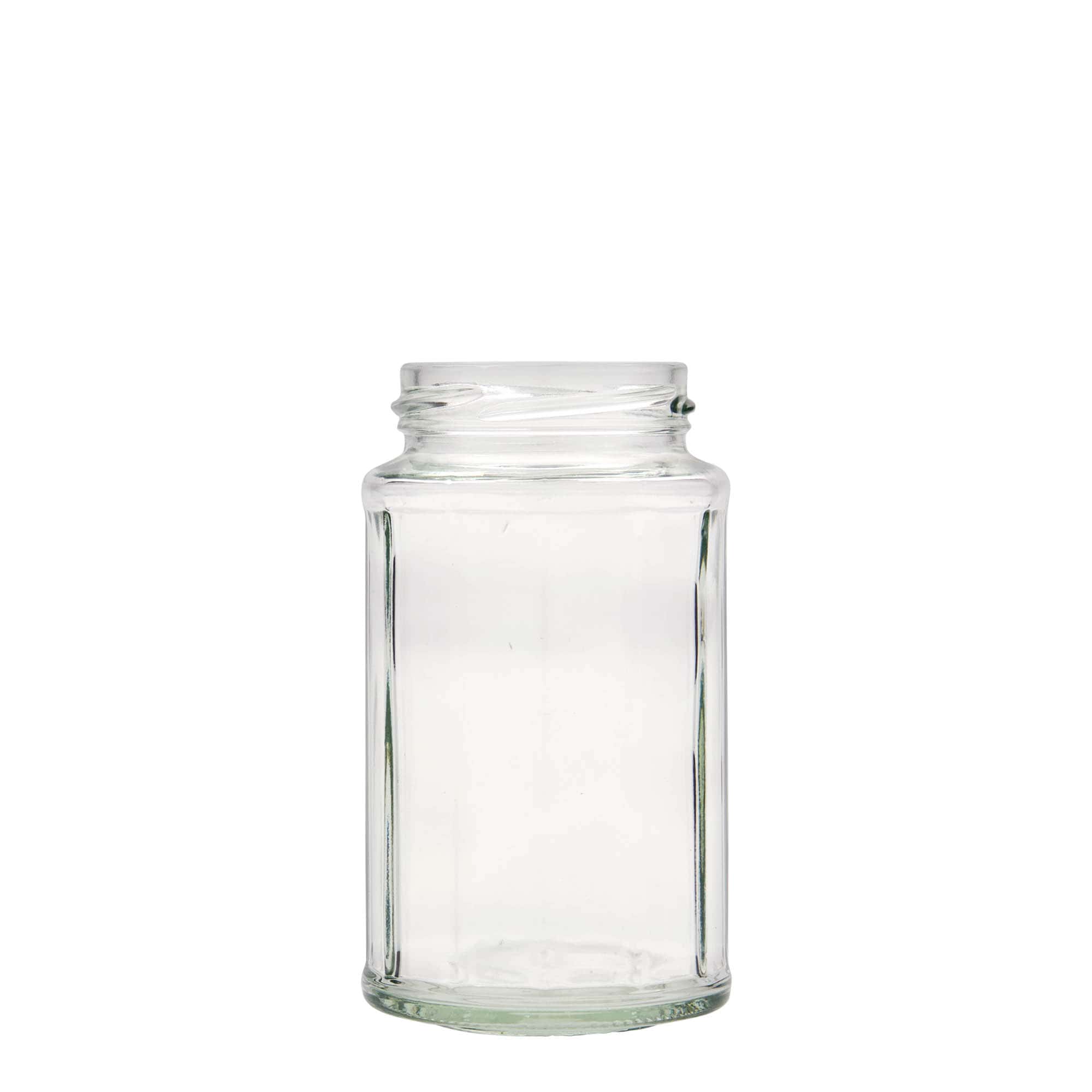 288 ml en verre polygonal, dodécagonal, ouverture : Twist-Off (TO 58) 288 ml en verre polygonal, dodécagonal, ouverture : Twist-Off (TO 58)