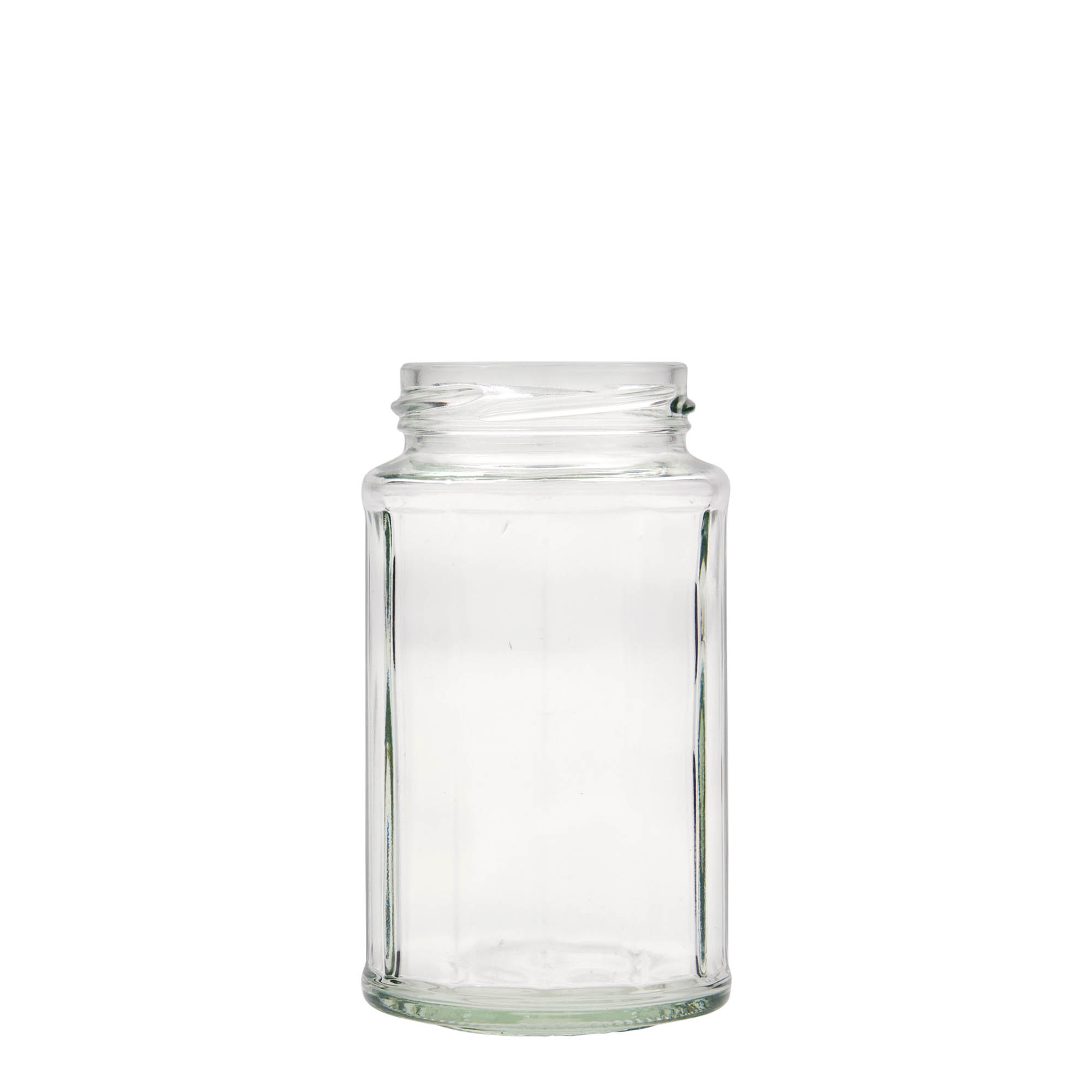 288 ml en verre polygonal, dodécagonal, ouverture : Twist-Off (TO 58) 288 ml en verre polygonal, dodécagonal, ouverture : Twist-Off (TO 58)