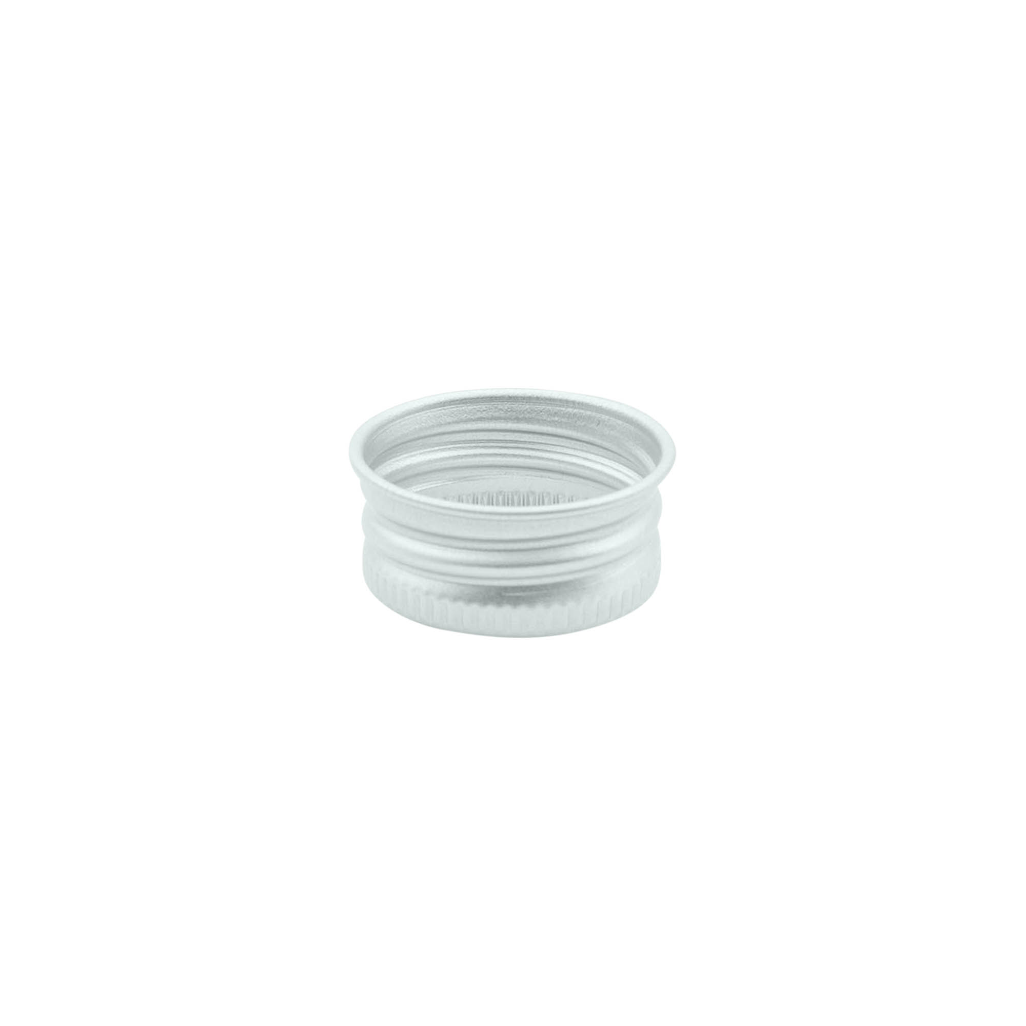 Bouchon à vis, métal, argenté, pour ouverture : 24/410 Bouchon à vis, métal, argenté, pour ouverture : 24/410