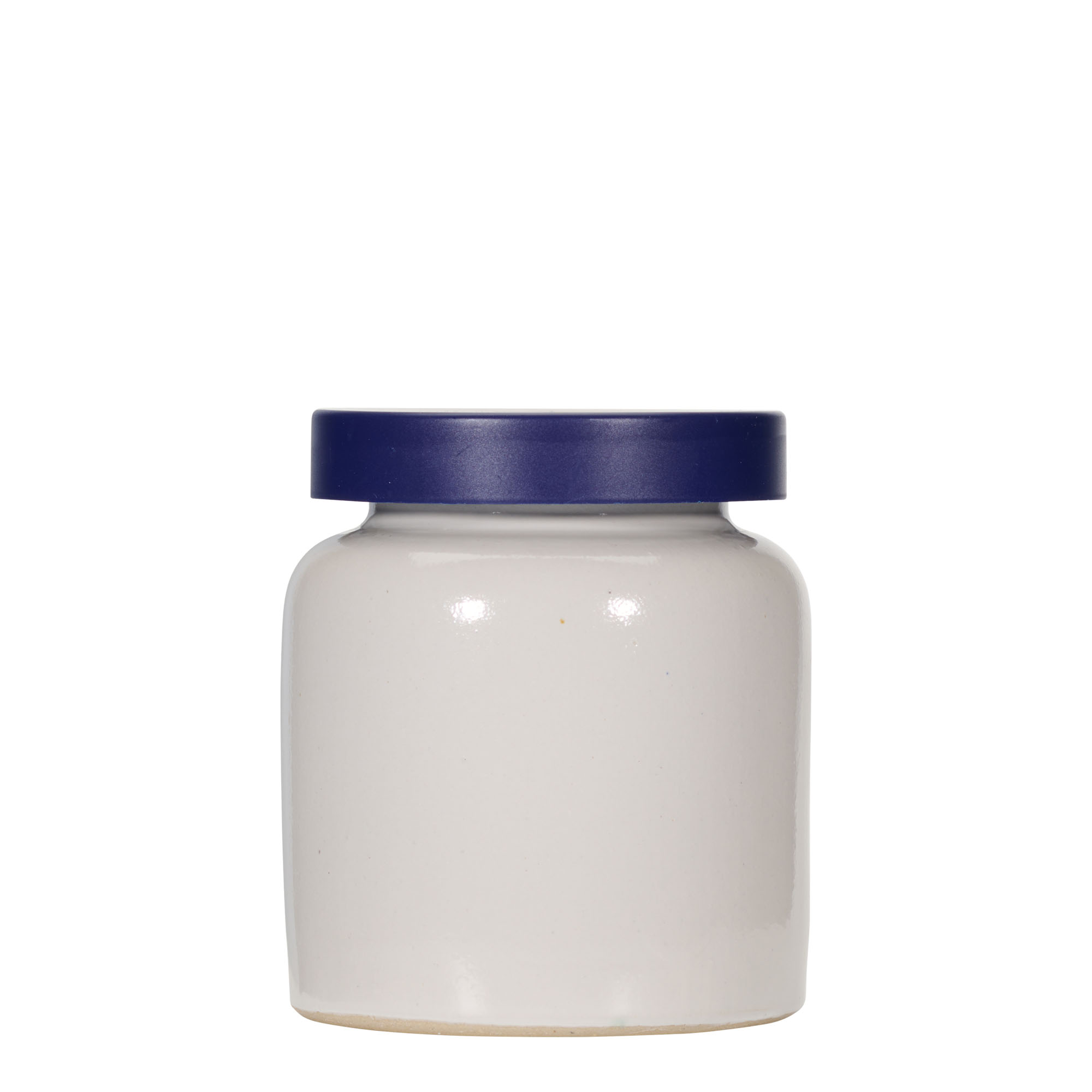 Pot en grès 270 ml, céramique, blanc, ouverture : couvercle à emboîtement