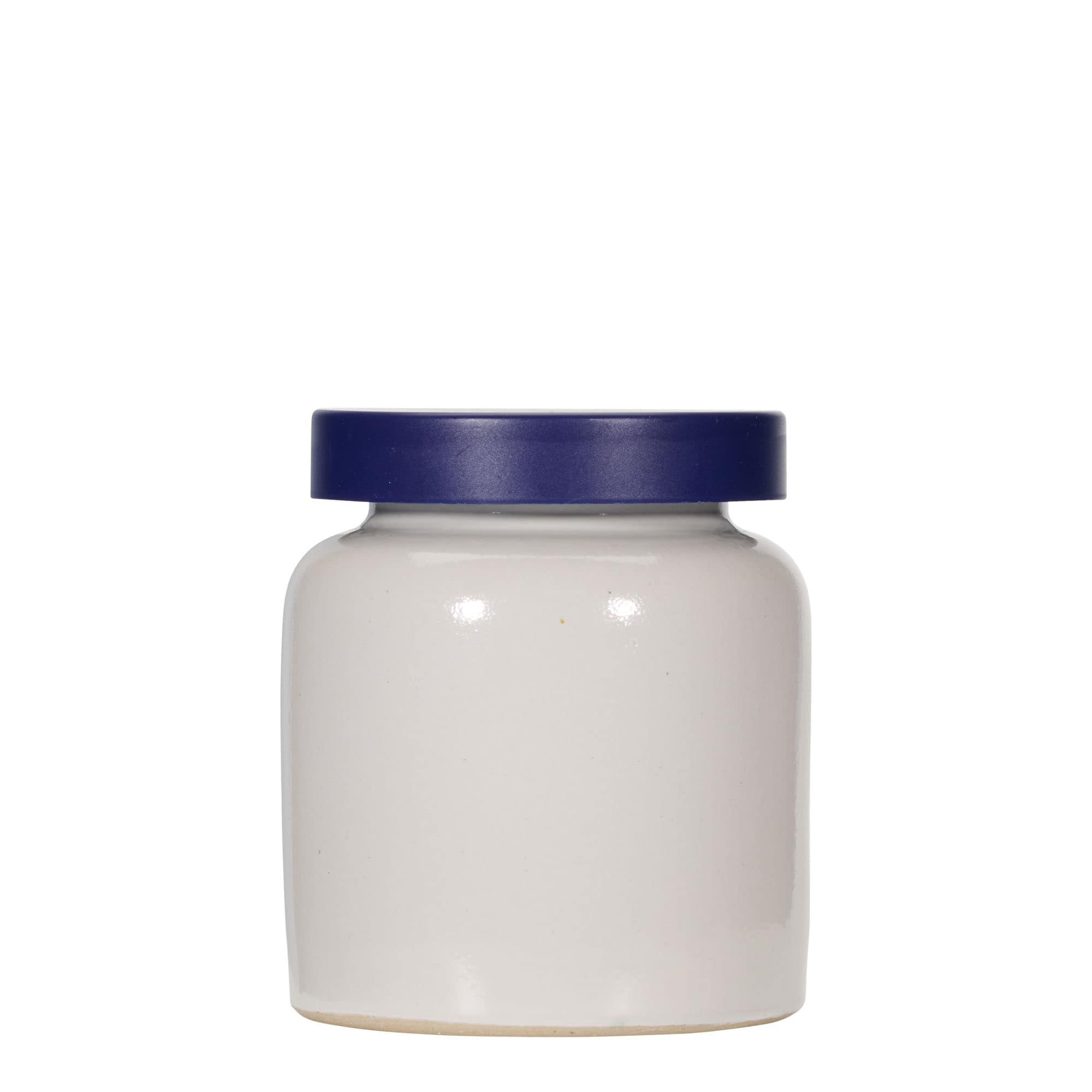 Pot en grès 270 ml, céramique, blanc, ouverture : couvercle à emboîtement