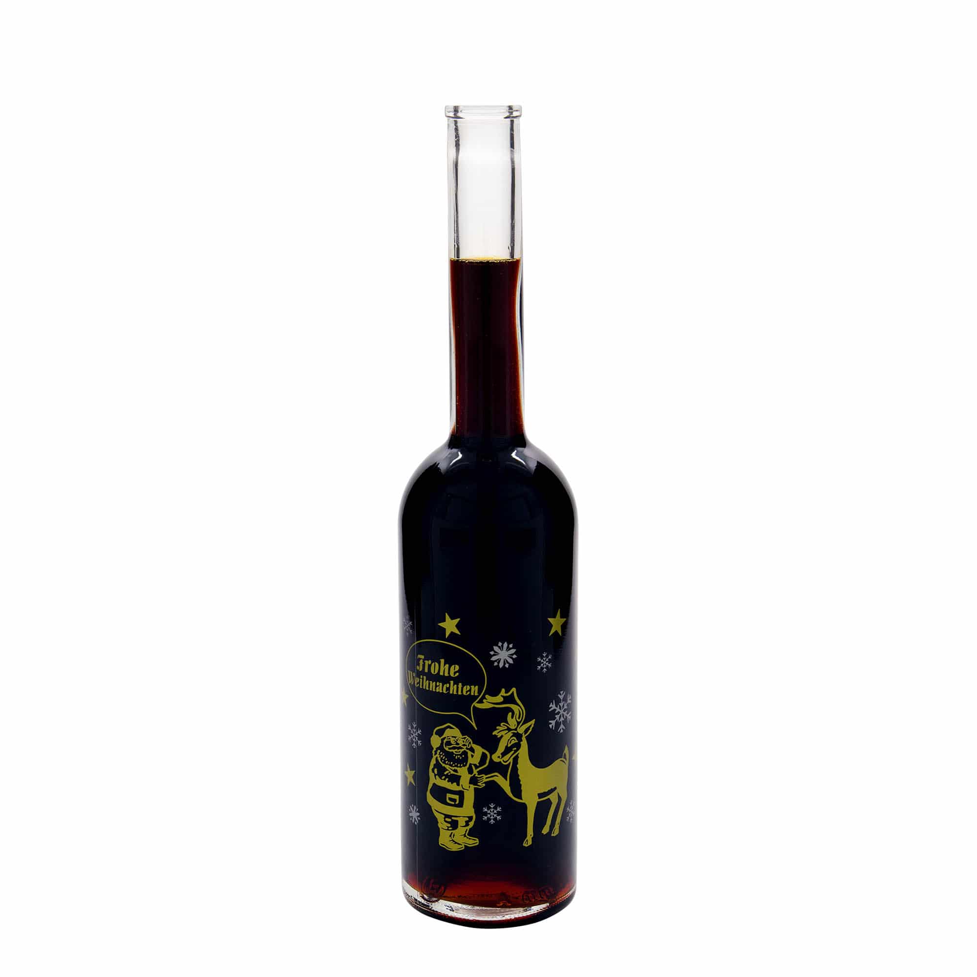 Bouteille en verre 500 ml 'Opera', motif : feu d'artifice, ouverture : bouchon en liège Bouteille en verre 500 ml 'Opera', motif : feu d'artifice, ouverture : bouchon en liège