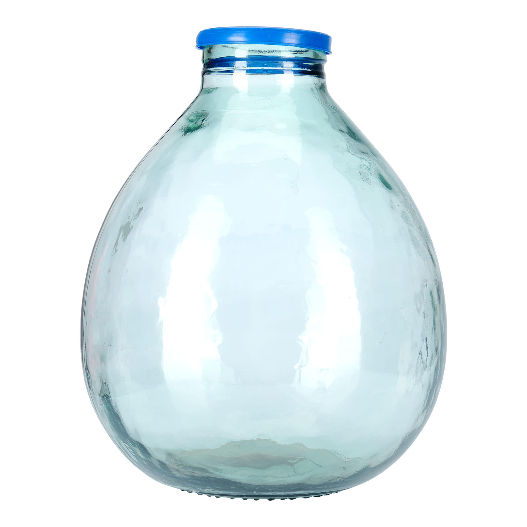 34 l bouteille ballon à col large, verre, ouverture : couvercle à emboîtement