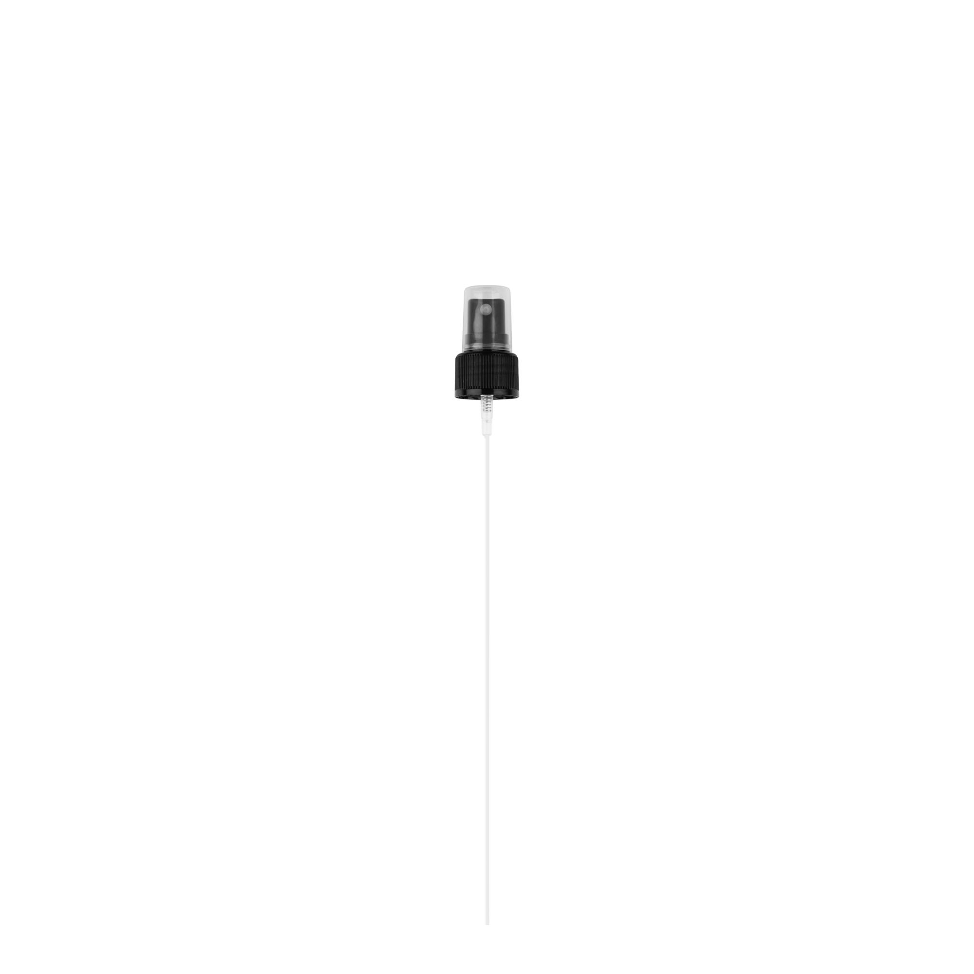 Bouchon à vis avec pulvérisateur spray, plastique PP, noir, pour ouverture : 24/410 Bouchon à vis avec pulvérisateur spray, plastique PP, noir, pour ouverture : 24/410