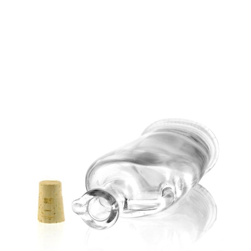 Bouteille en verre 500 ml 'Eleganta', ovale, ouverture : bouchon en liège