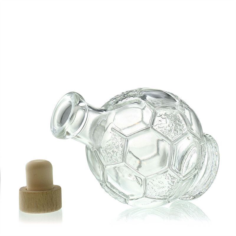 Flacon en verre 200 ml « Football », ouverture : liège