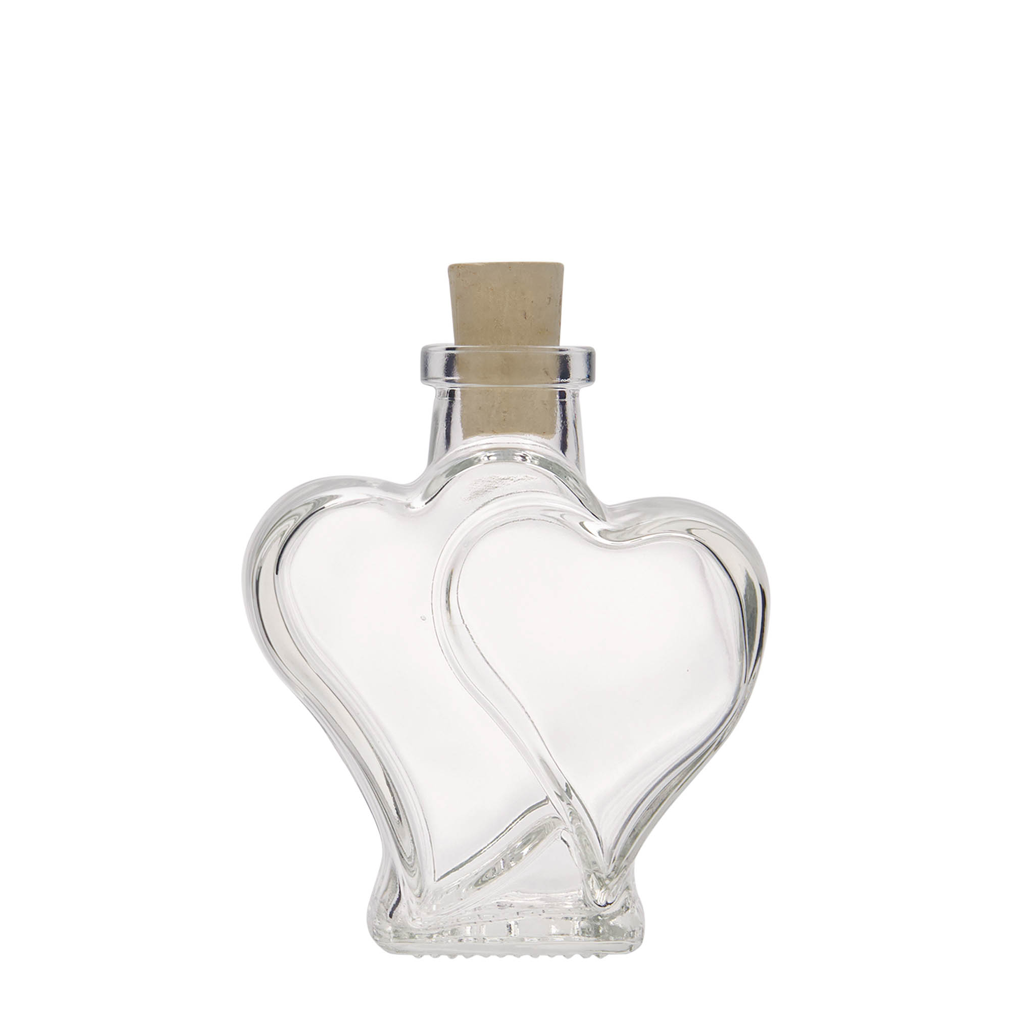 Flacon en verre de 200 ml « Doppelherz », ouverture : liège Flacon en verre de 200 ml « Doppelherz », ouverture : liège