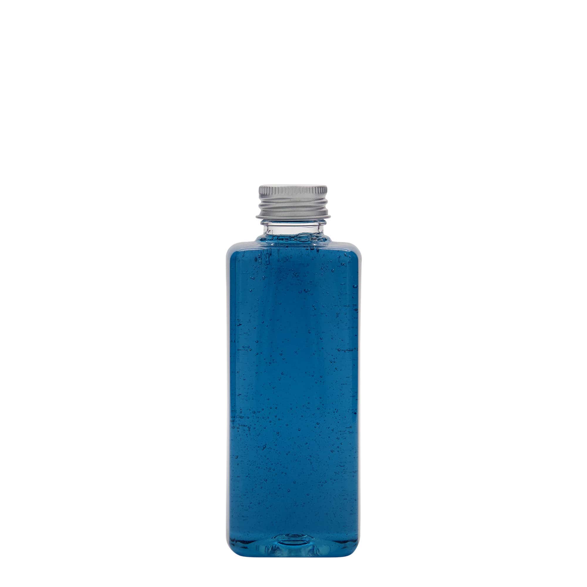 Bouteille PET 200 ml « Karl », carrée, plastique, goulot : 24/410