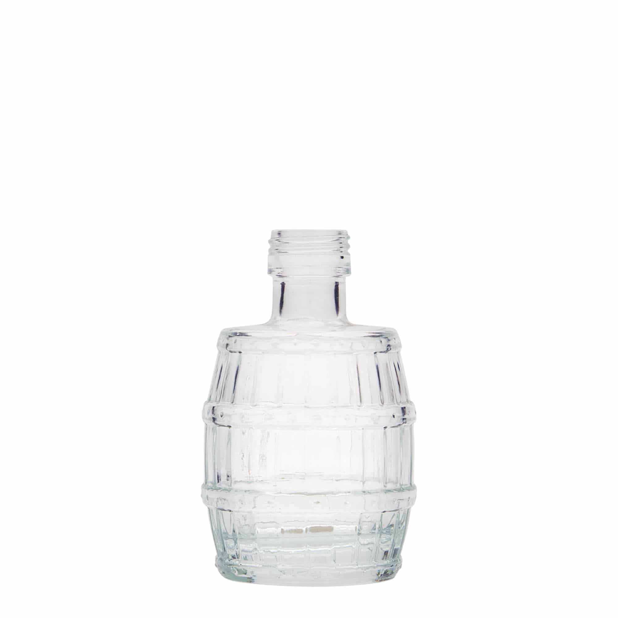 Bouteille en verre 100 ml 'Fut', bouchage: PP 24 Bouteille en verre 100 ml 'Fut', bouchage: PP 24