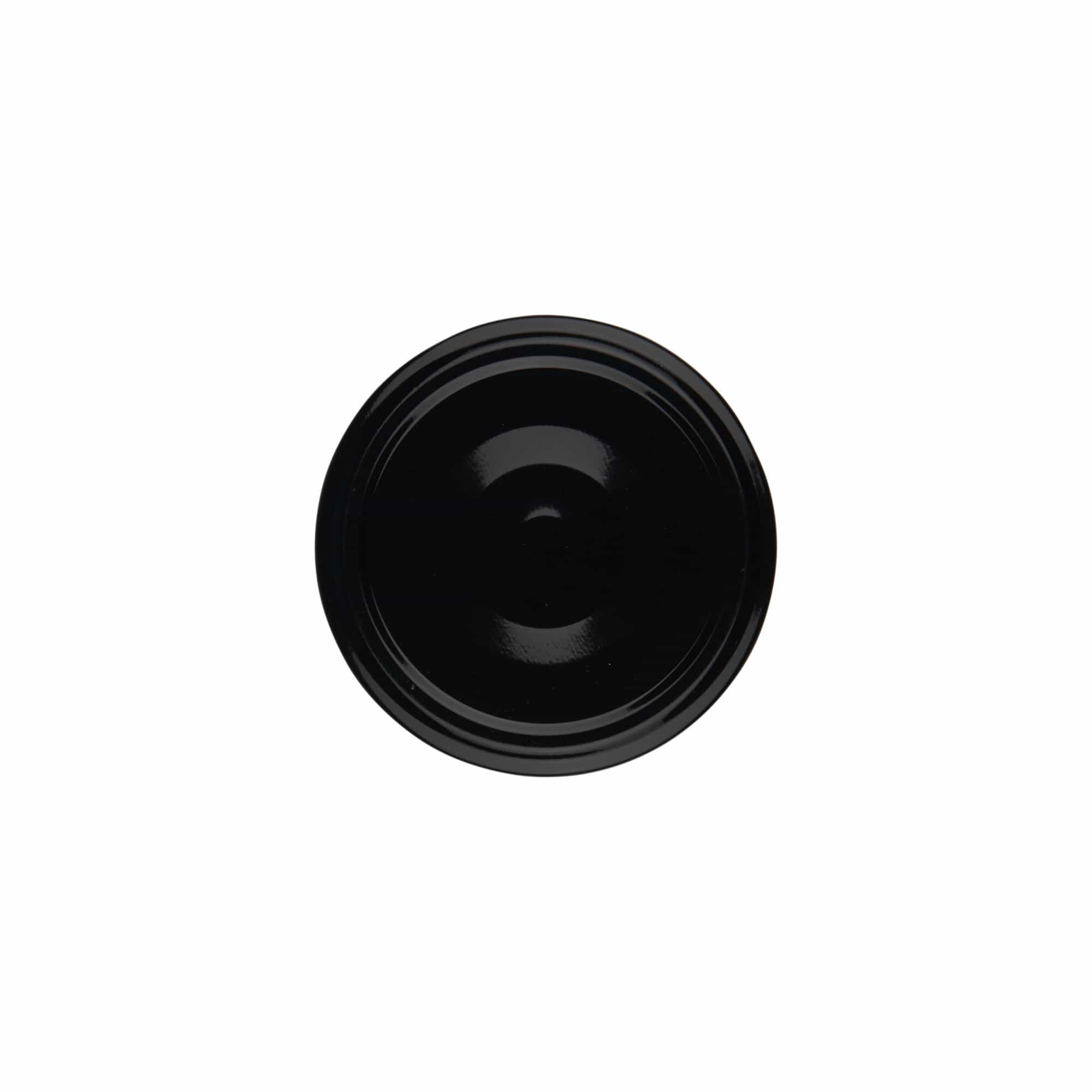 Couvercle Twist-Off, fer blanc, stérilisable, noir, pour bouchage: TO 66