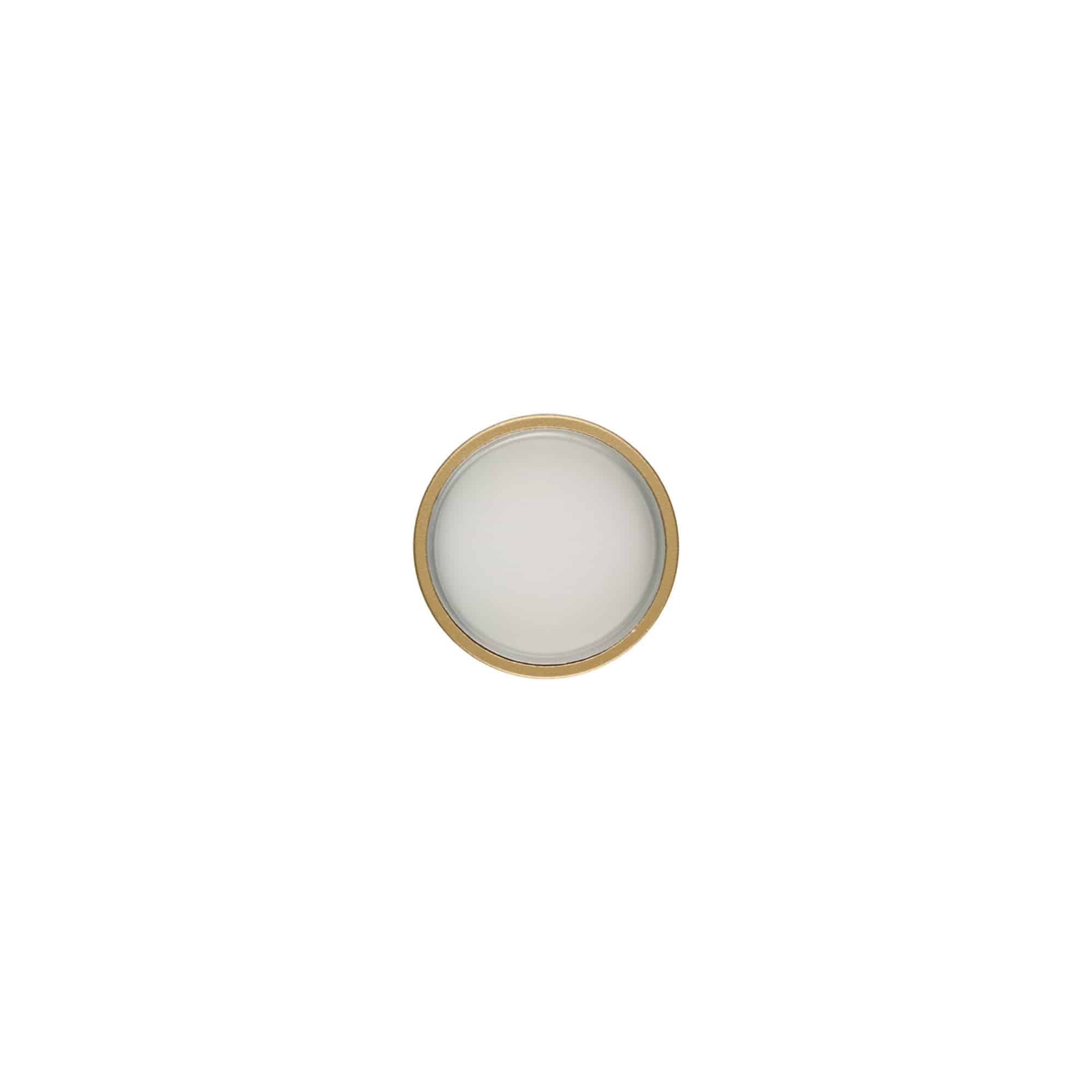 Bouchon à vis, plastique ABS, or mat, pour ouverture : GPI 33/400