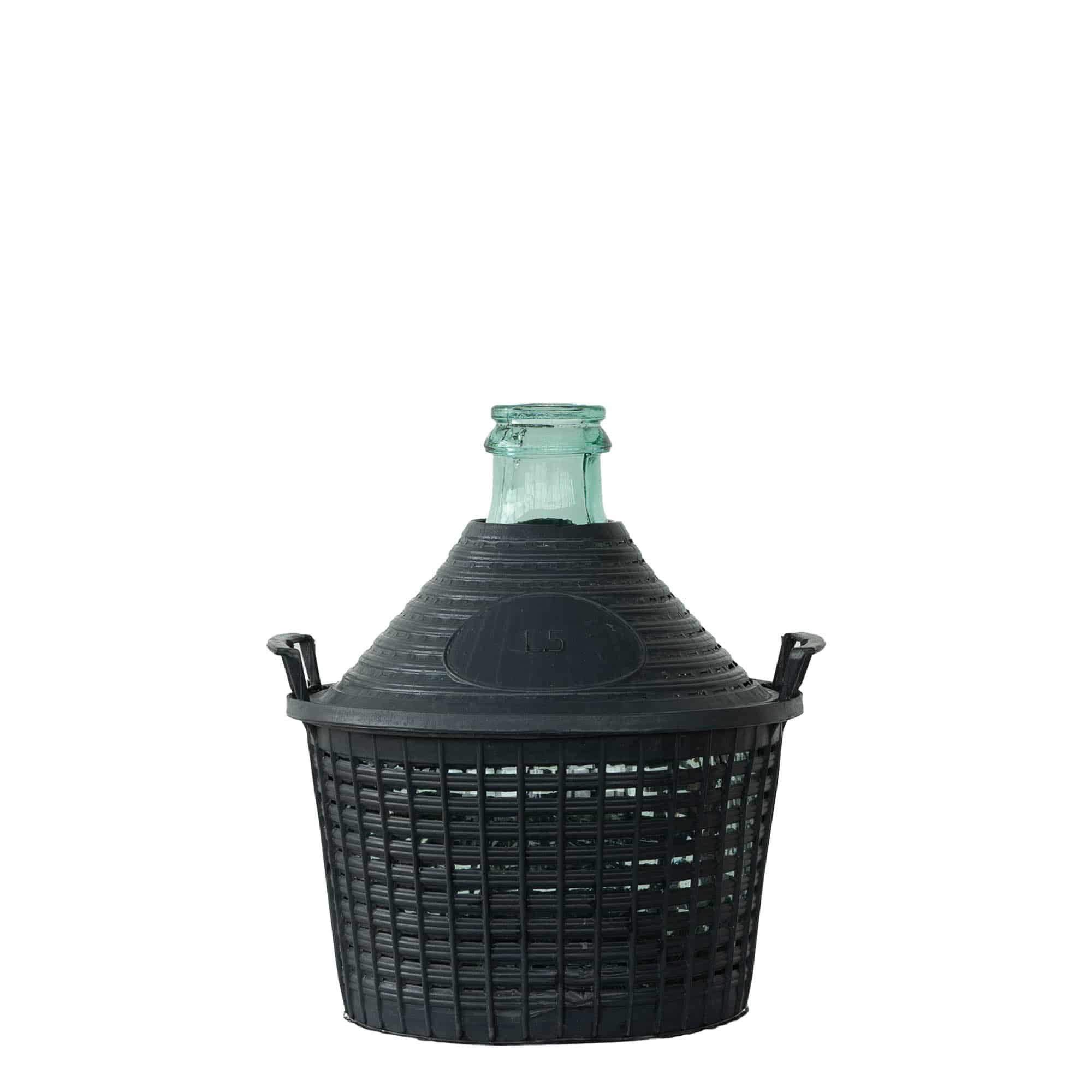 5 l bouteille ballon à col étroit, verre, ouverture : bouchon à emboîtement