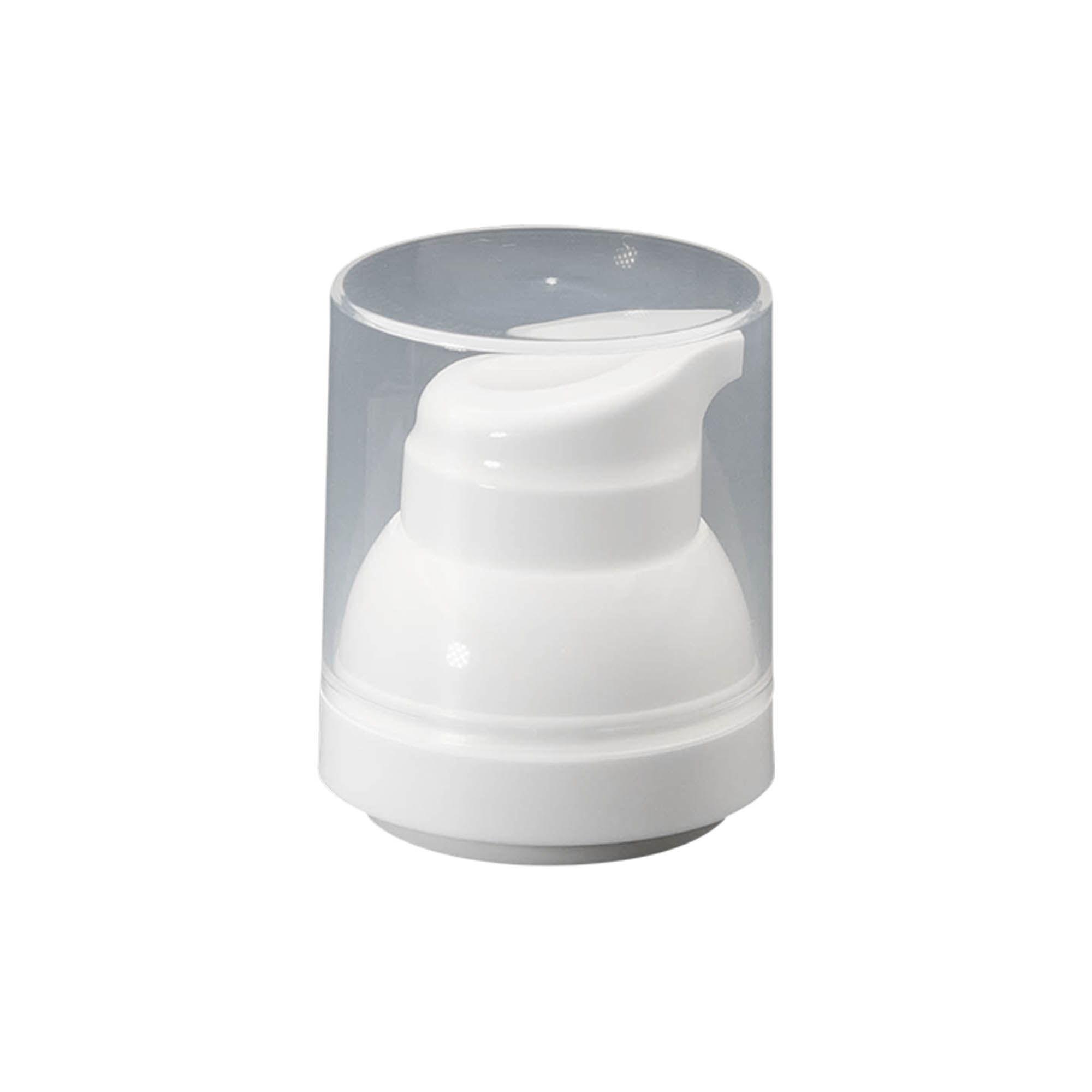 Tête de pompe distributeur sans air 'Mezzo', plastique PP, blanc Tête de pompe distributeur sans air 'Mezzo', plastique PP, blanc