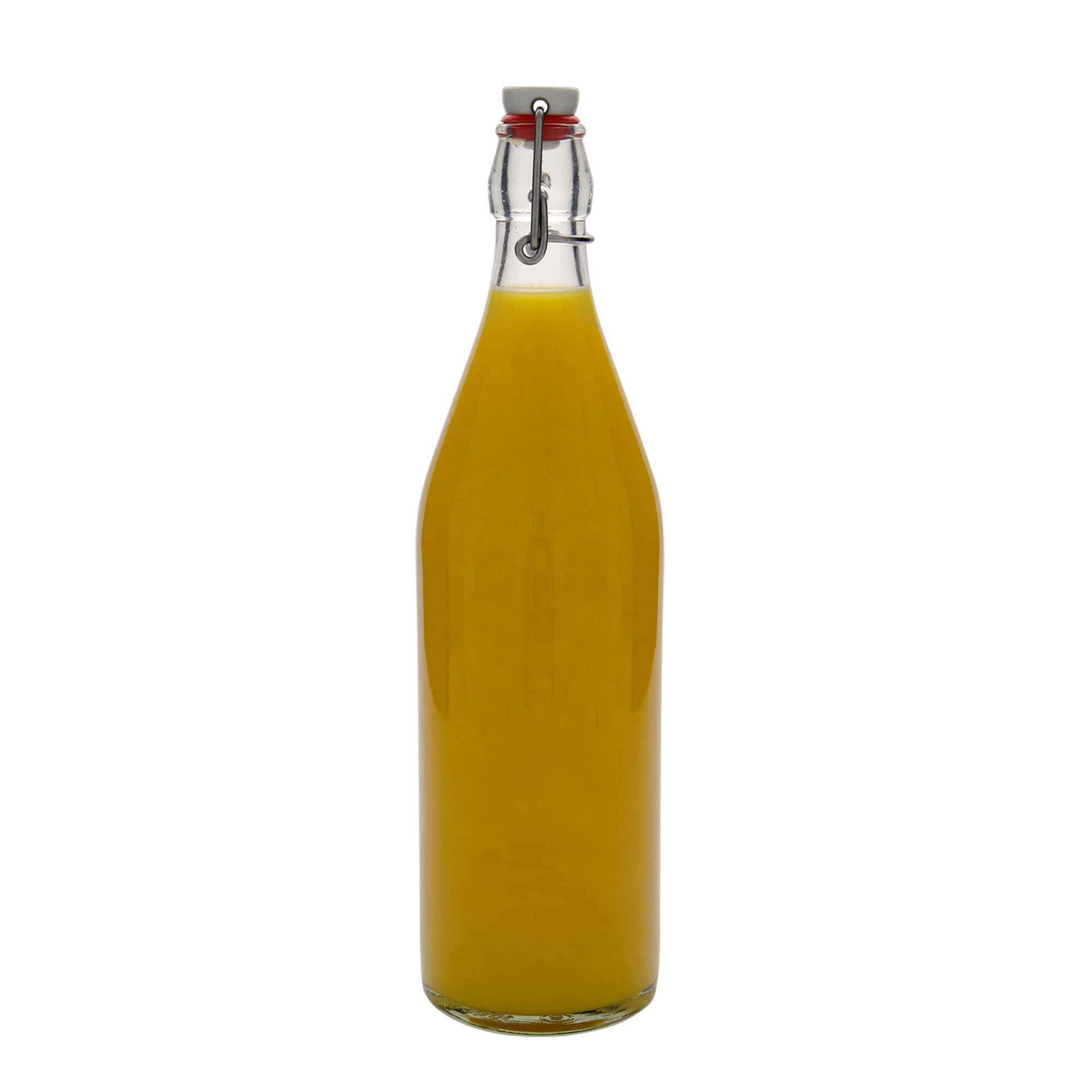 Bouteille en verre 1 000 ml « Giara », ouverture : fermeture à bascule