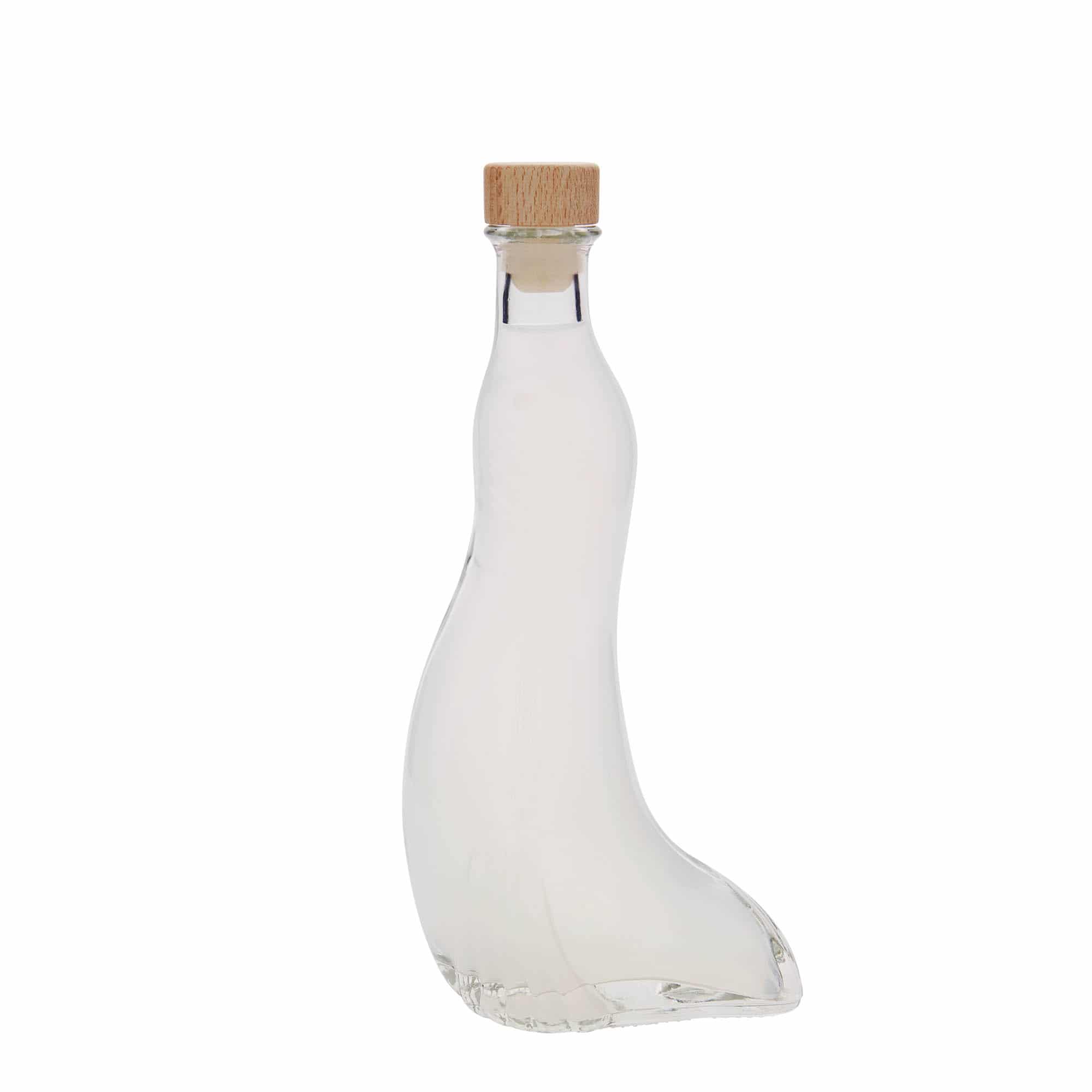 Bouteille en verre 200 ml 'Phoque', bouchage: bouchon