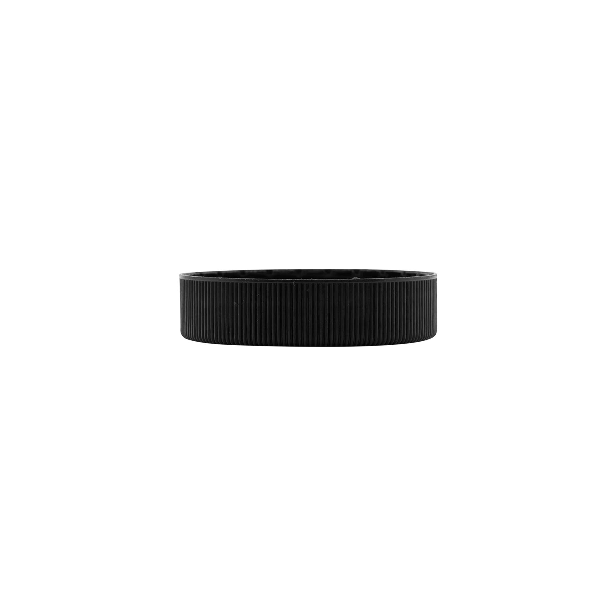 Bouchon à vis avec insert en EPE, plastique PP, noir, pour ouverture : DIN 60 Bouchon à vis avec insert en EPE, plastique PP, noir, pour ouverture : DIN 60