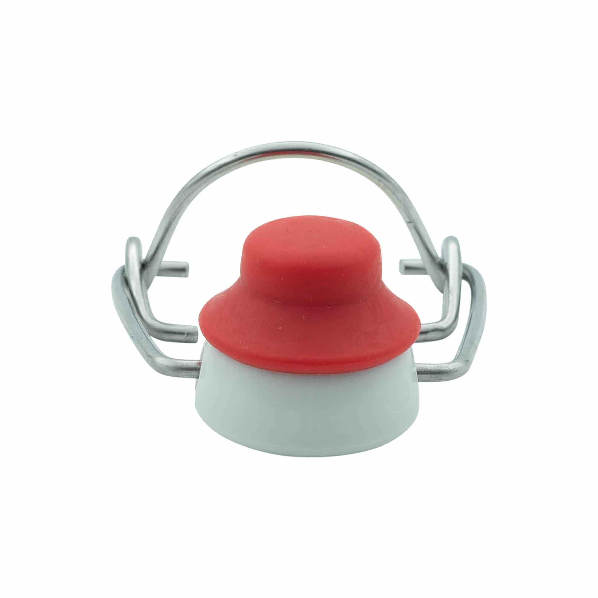 Bouchon mécanique taille spéciale, plastique, rouge-blanc