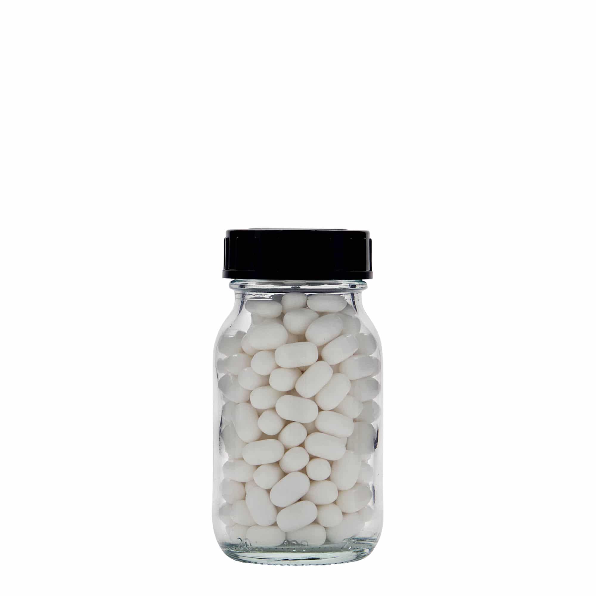 100 ml bocal à large ouverture, embouchure : DIN 40