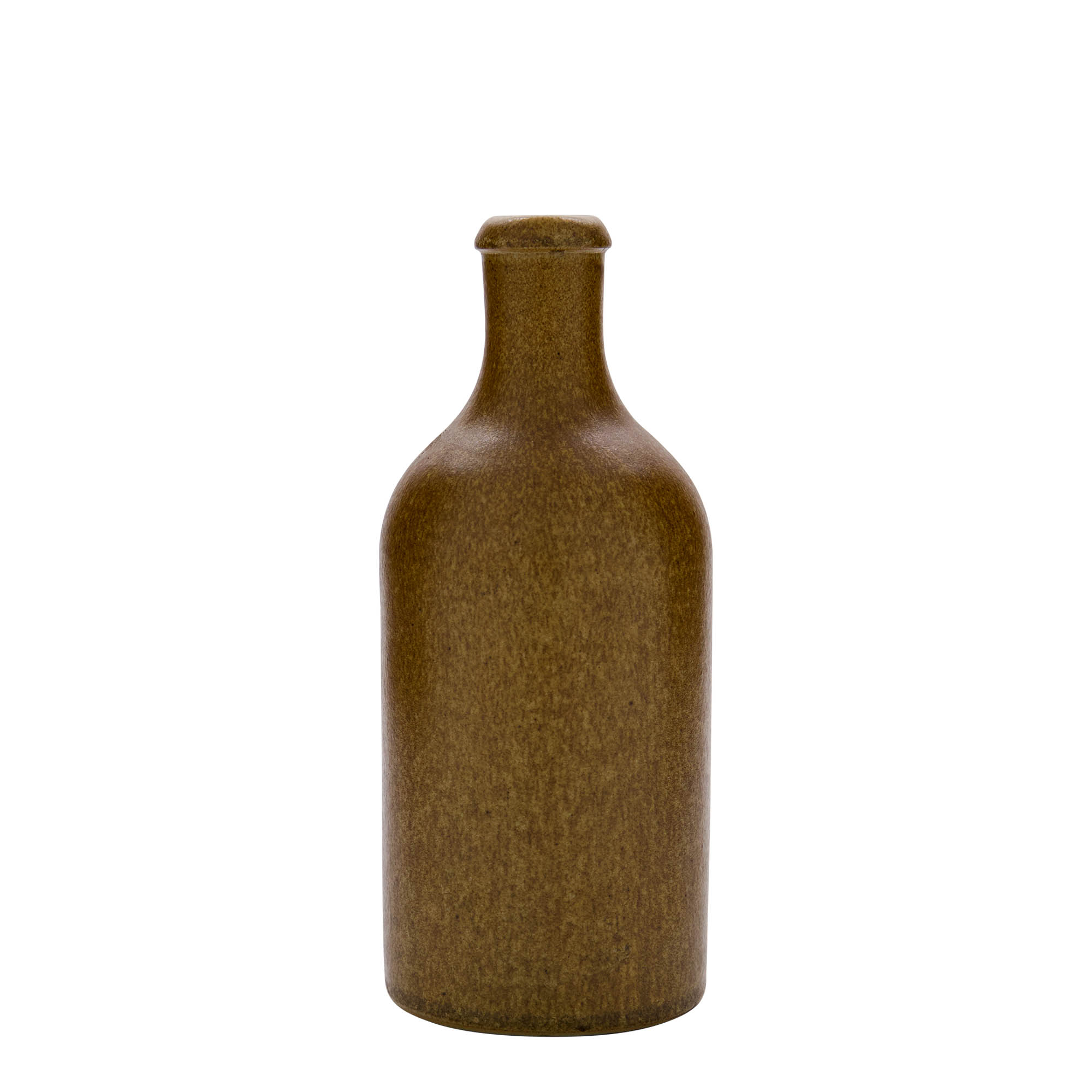 Cruche en terre cuite 500 ml, grès, brun-cristallisé, ouverture : liège