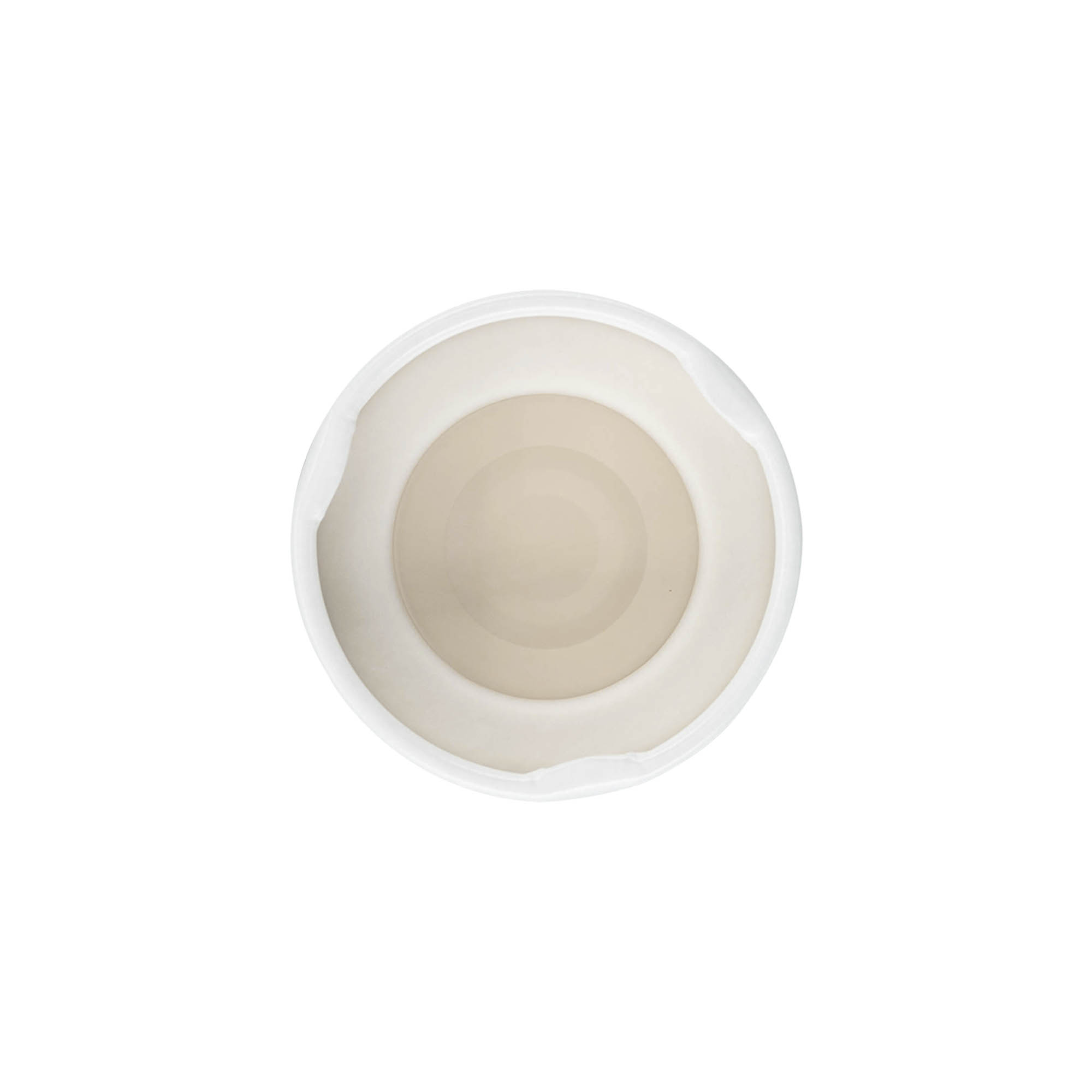 Bouchon à vis, tôle blanche, blanc, pour ouverture : TO 38