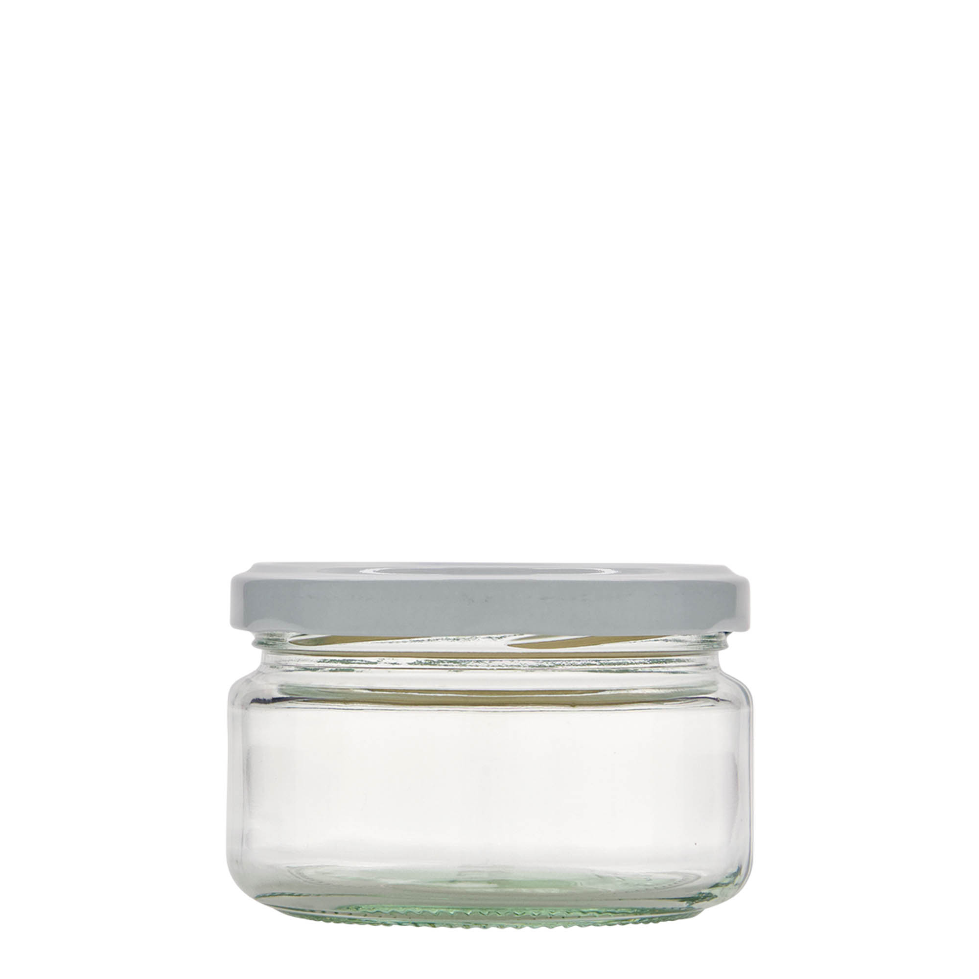 230 ml verre rond plat, ouverture : Twist-Off (TO 82) 230 ml verre rond plat, ouverture : Twist-Off (TO 82)