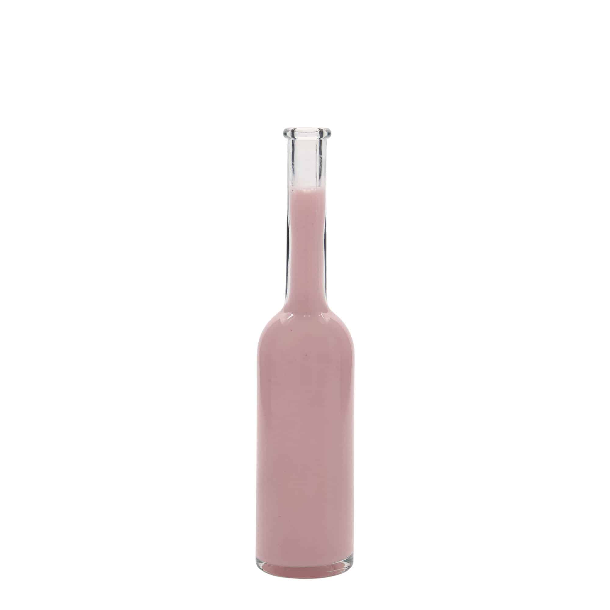 Flacon en verre de 100 ml « Opera », ouverture : bouchon en liège Flacon en verre de 100 ml « Opera », ouverture : bouchon en liège