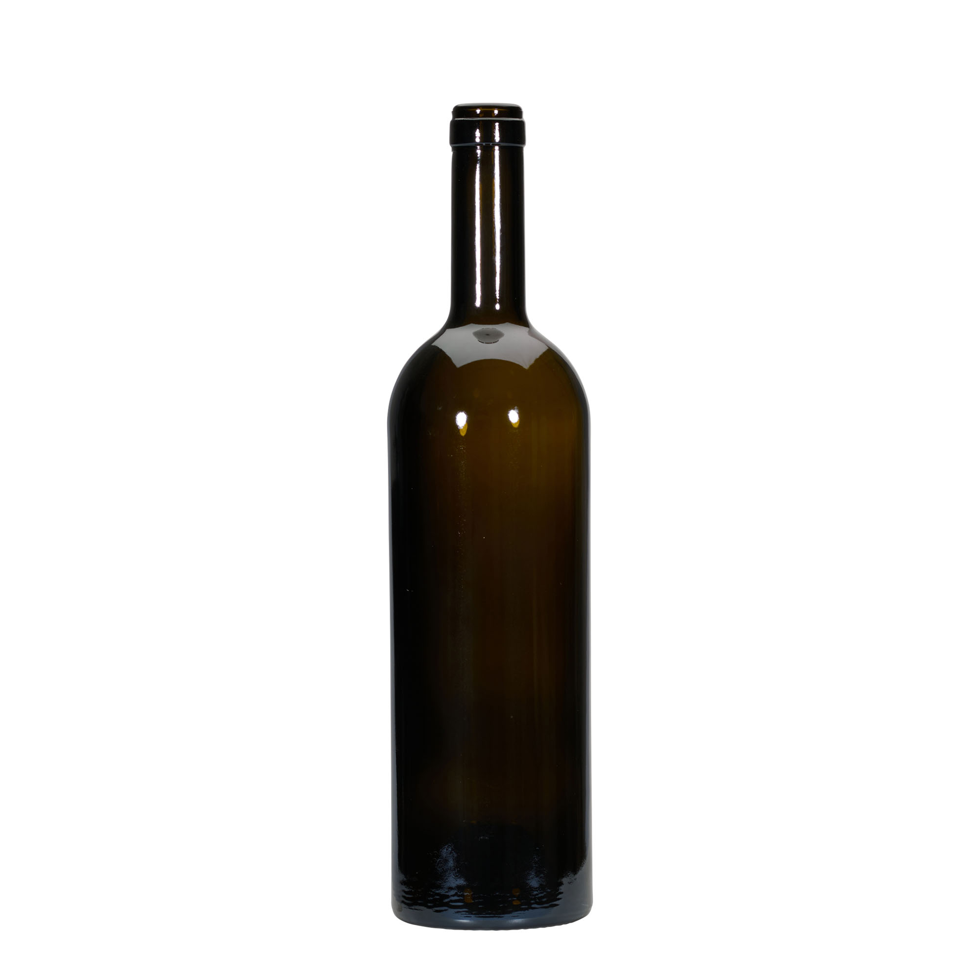 Bouteille de vin 750 ml 'Golia', vert antique, ouverture : liège Bouteille de vin 750 ml 'Golia', vert antique, ouverture : liège