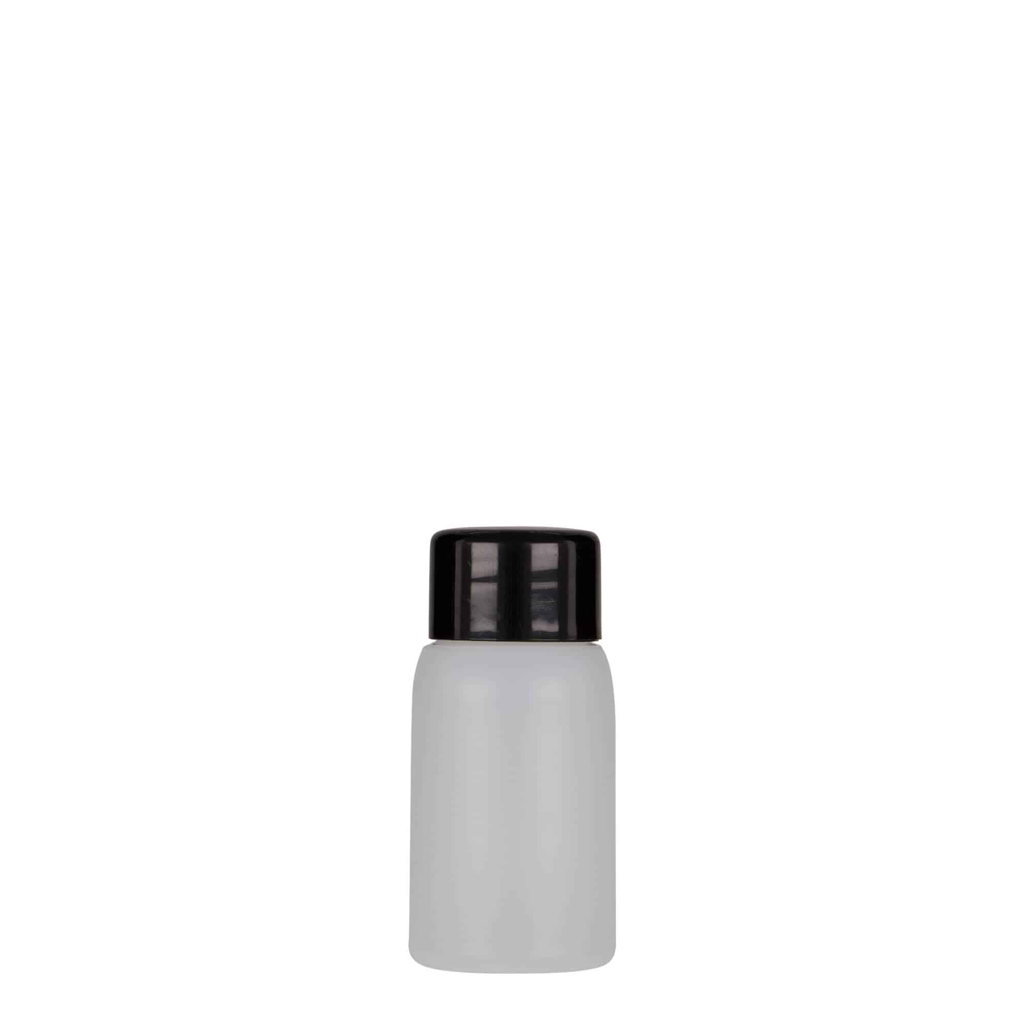 Flacon en plastique 30 ml « Tuffy », HDPE, naturel, ouverture : 24/410