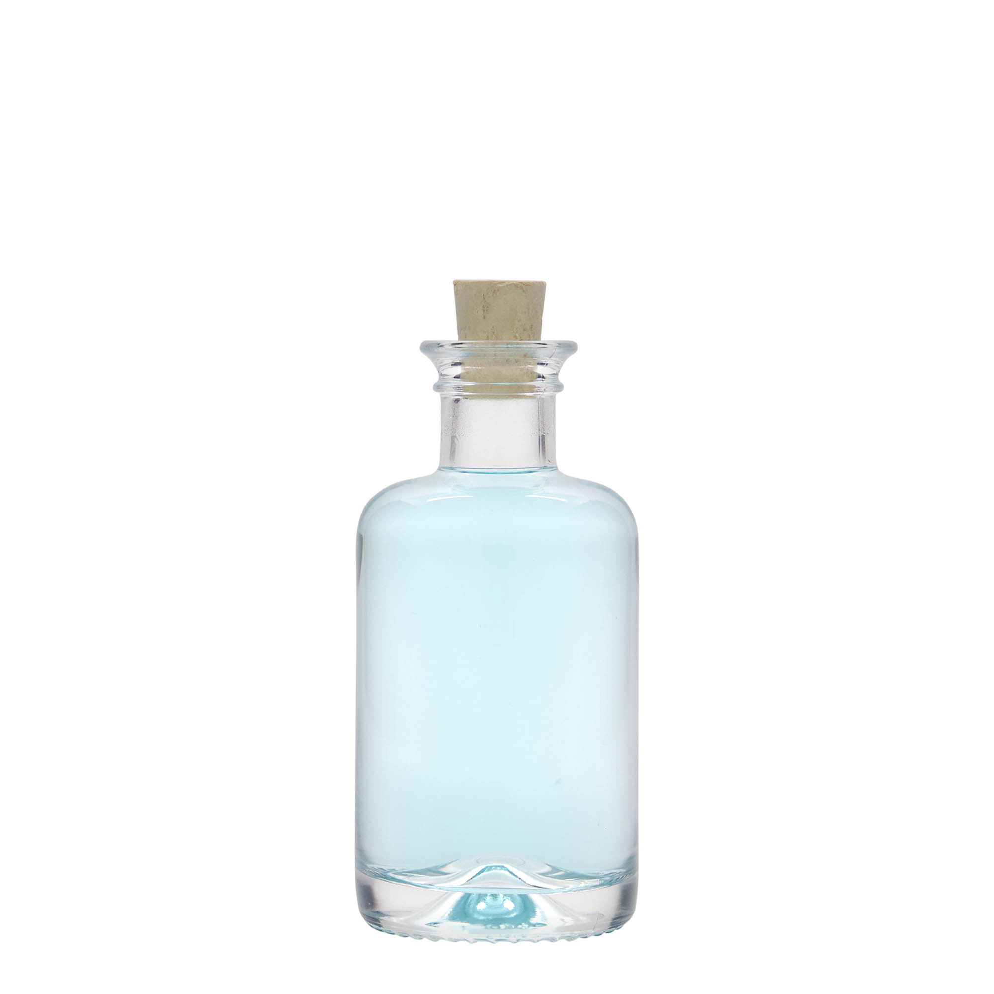 Flacon en verre 100 ml pharmacien, ouverture : liège Flacon en verre 100 ml pharmacien, ouverture : liège