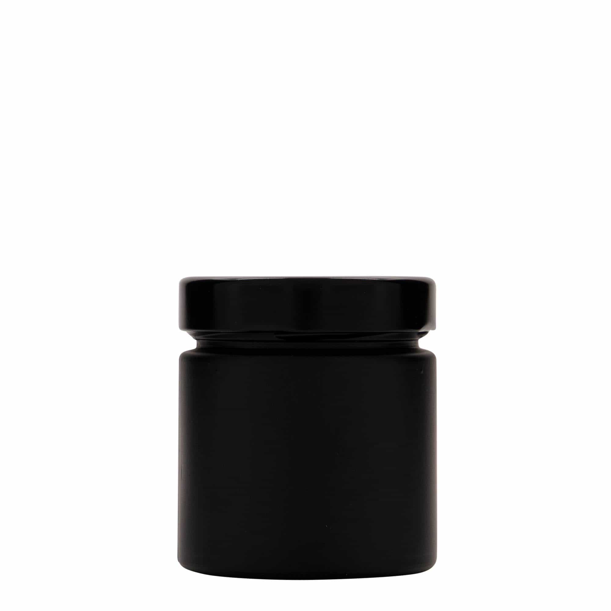 212 ml verre rond 'Aurora', noir, ouverture : Deep-Twist-Off (DTO 66)