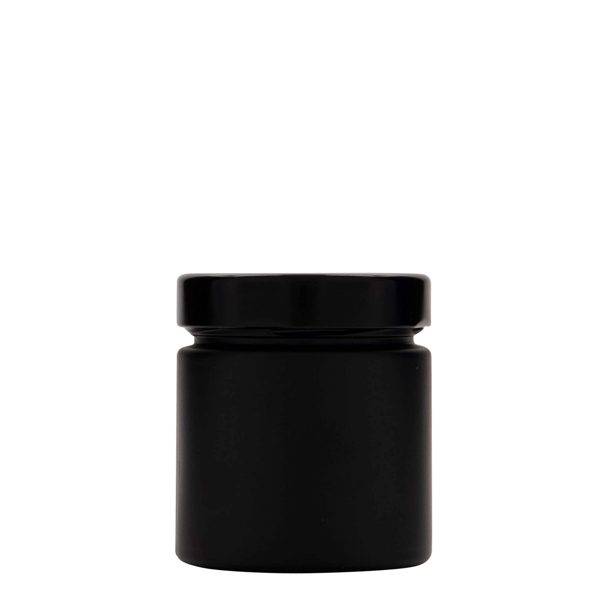 Verre rond 220 ml « Aurora », noir, ouverture : Deep-Twist-Off (DTO 66)