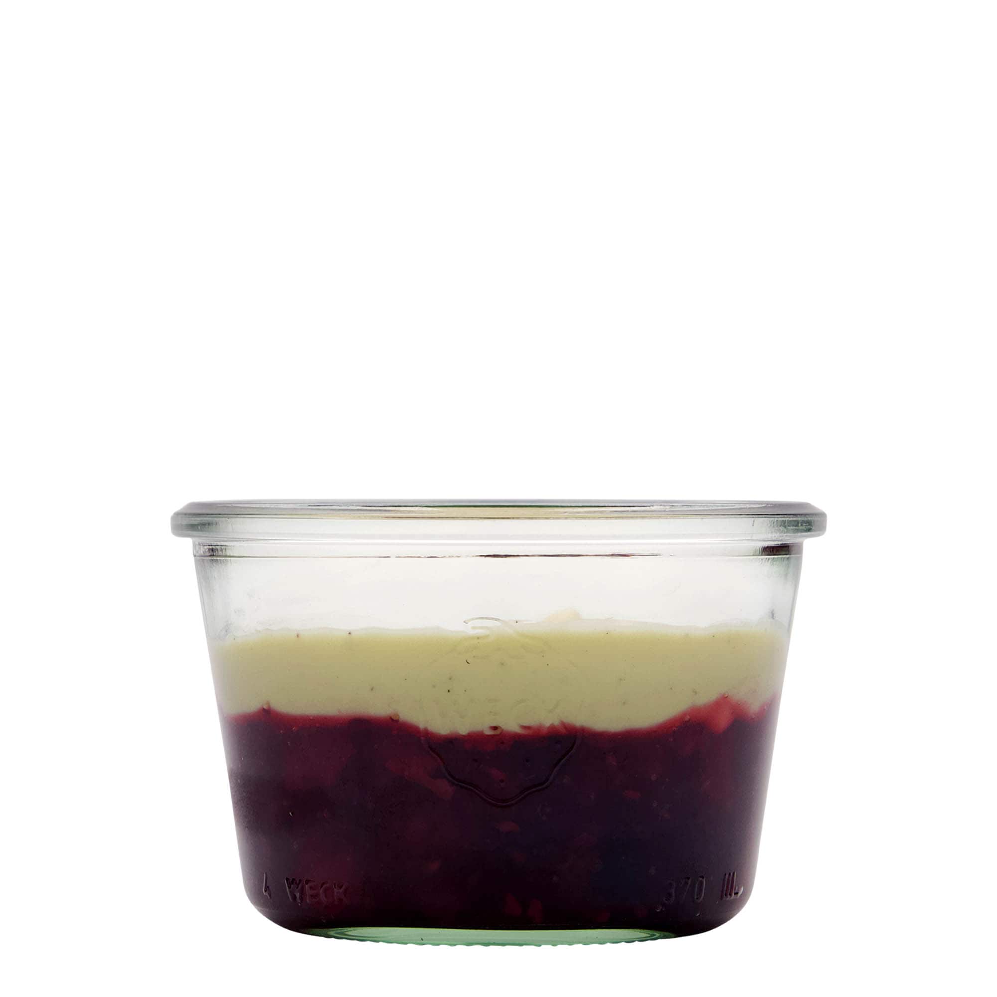370 ml bocal WECK à fond large, ouverture : bord rond