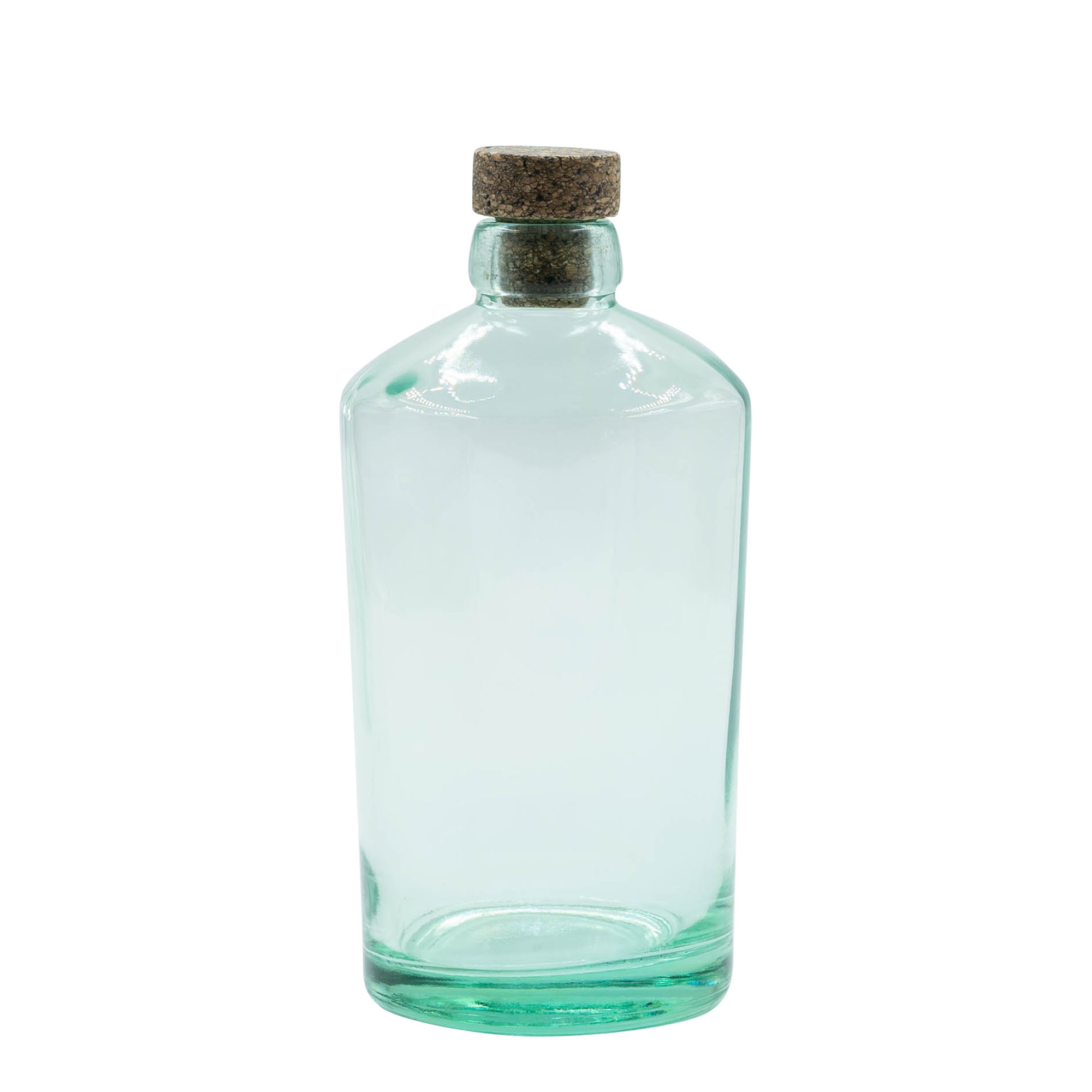 Bouteille en verre 700 ml « Barrel », ouverture : bouchon en liège Bouteille en verre 700 ml « Barrel », ouverture : bouchon en liège