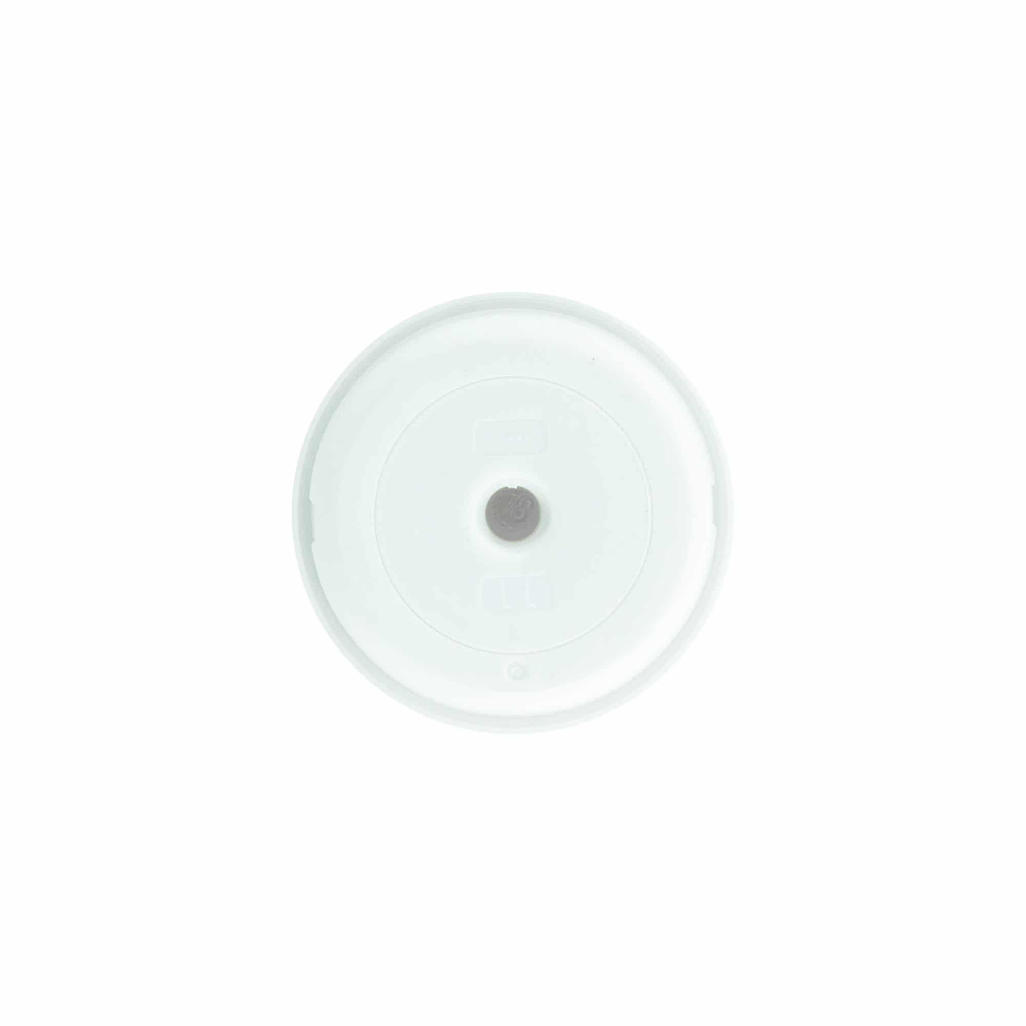 Flacon airless tête de pompe 'Mezzo', plastique PP, argenté