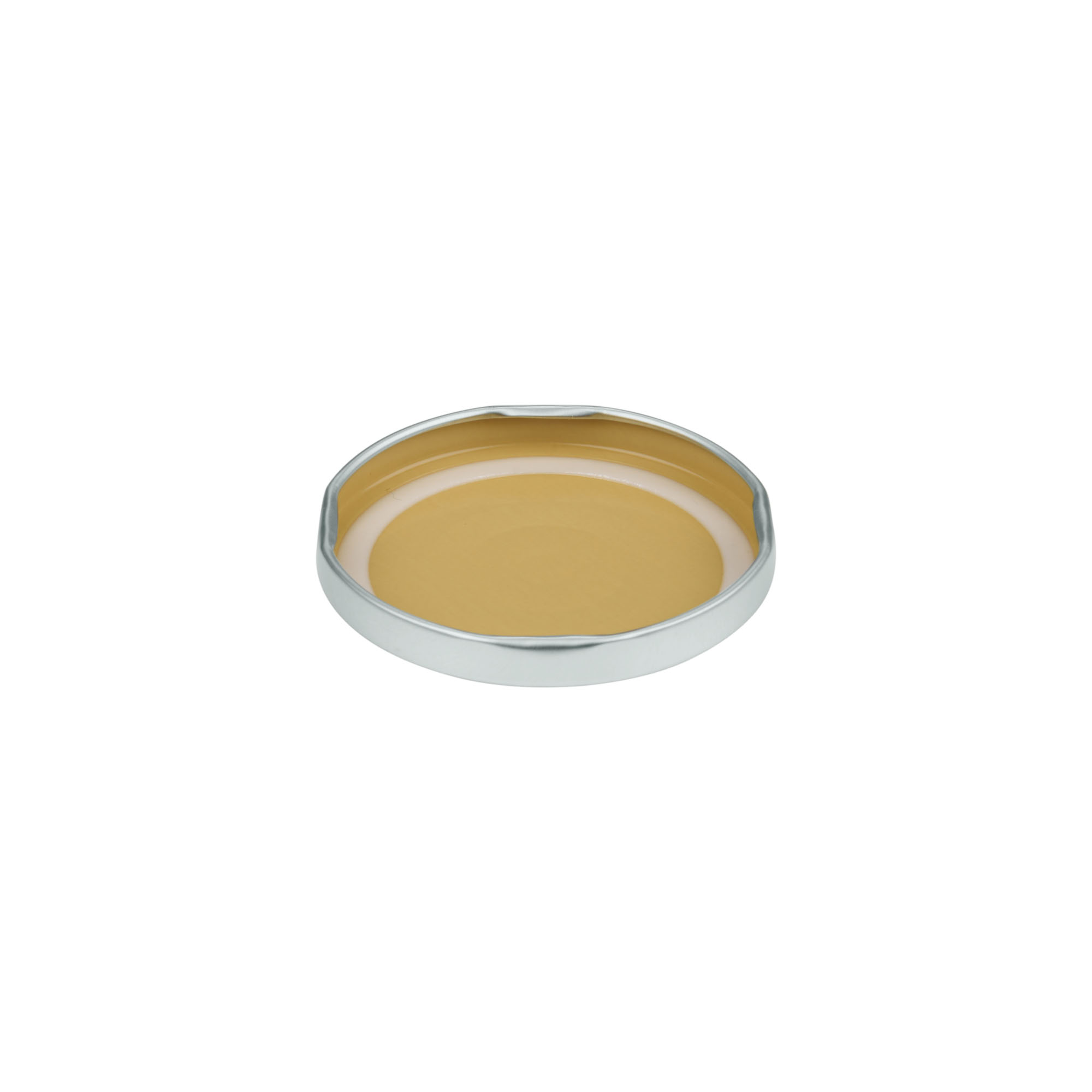 Bouchon à visser, tôle blanche, argenté, pour ouverture : TO 66 Bouchon à visser, tôle blanche, argenté, pour ouverture : TO 66