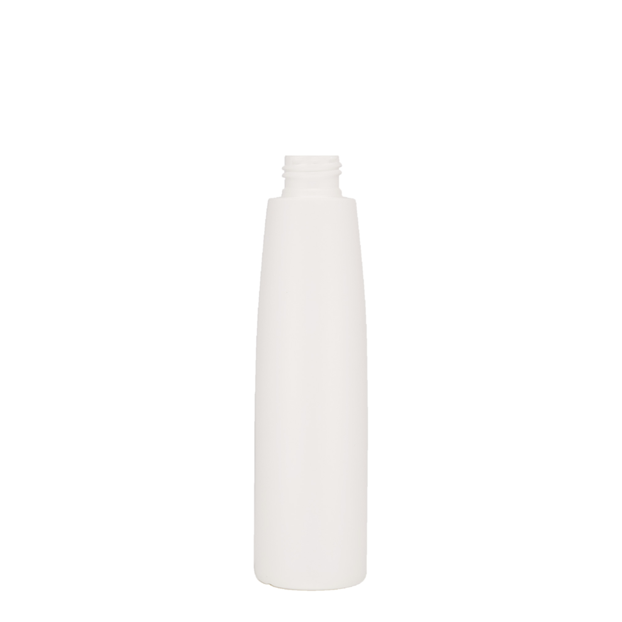 Flacon plastique 200 ml 'Donald', HDPE, blanc, ouverture : 24/410 Flacon plastique 200 ml 'Donald', HDPE, blanc, ouverture : 24/410