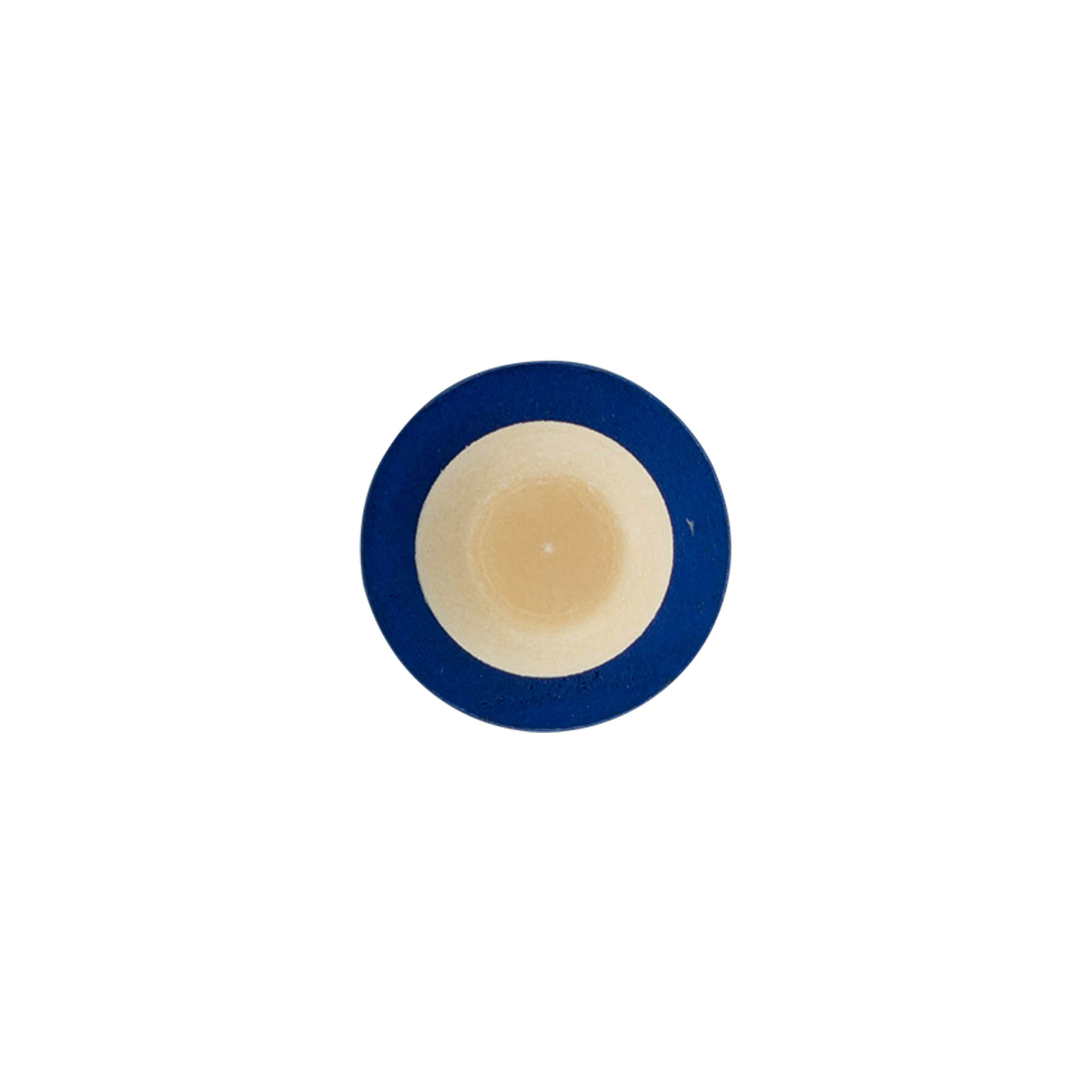 Bouchon à prise 19 mm, bois/plastique, bleu, pour embouchure : liège Bouchon à prise 19 mm, bois/plastique, bleu, pour embouchure : liège