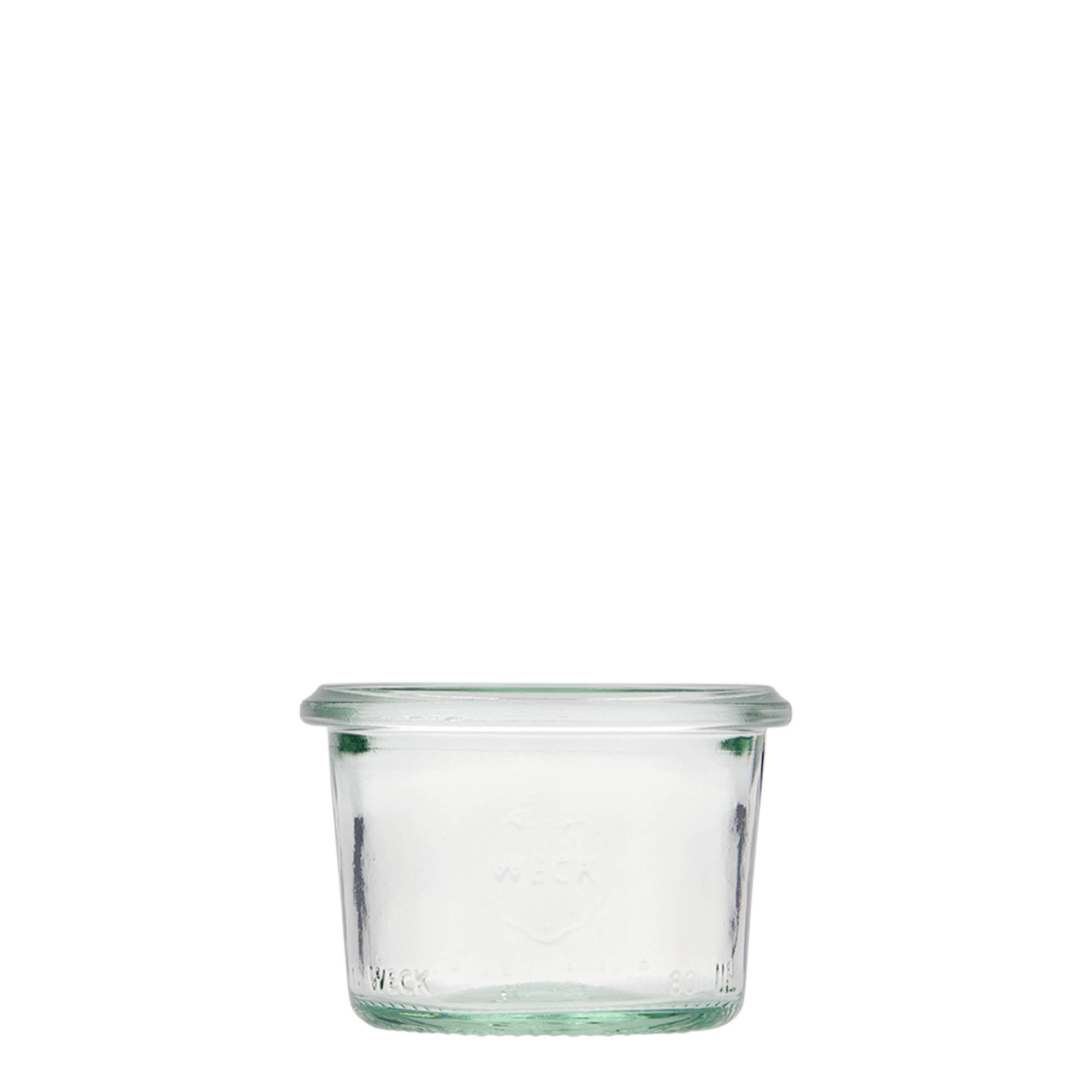 80 ml bocal WECK à renversement, ouverture : bord rond 80 ml bocal WECK à renversement, ouverture : bord rond