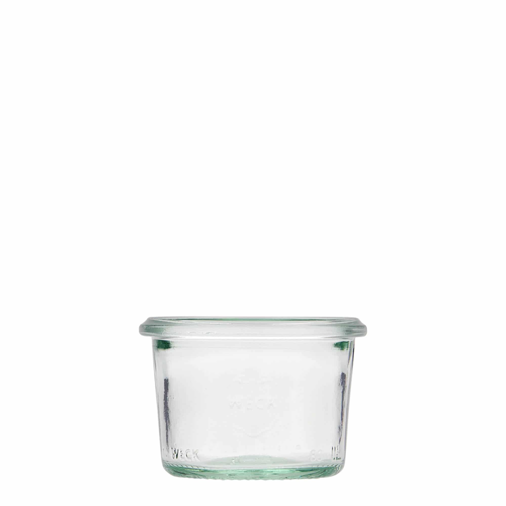 80 ml bocal WECK à renversement, ouverture : bord rond