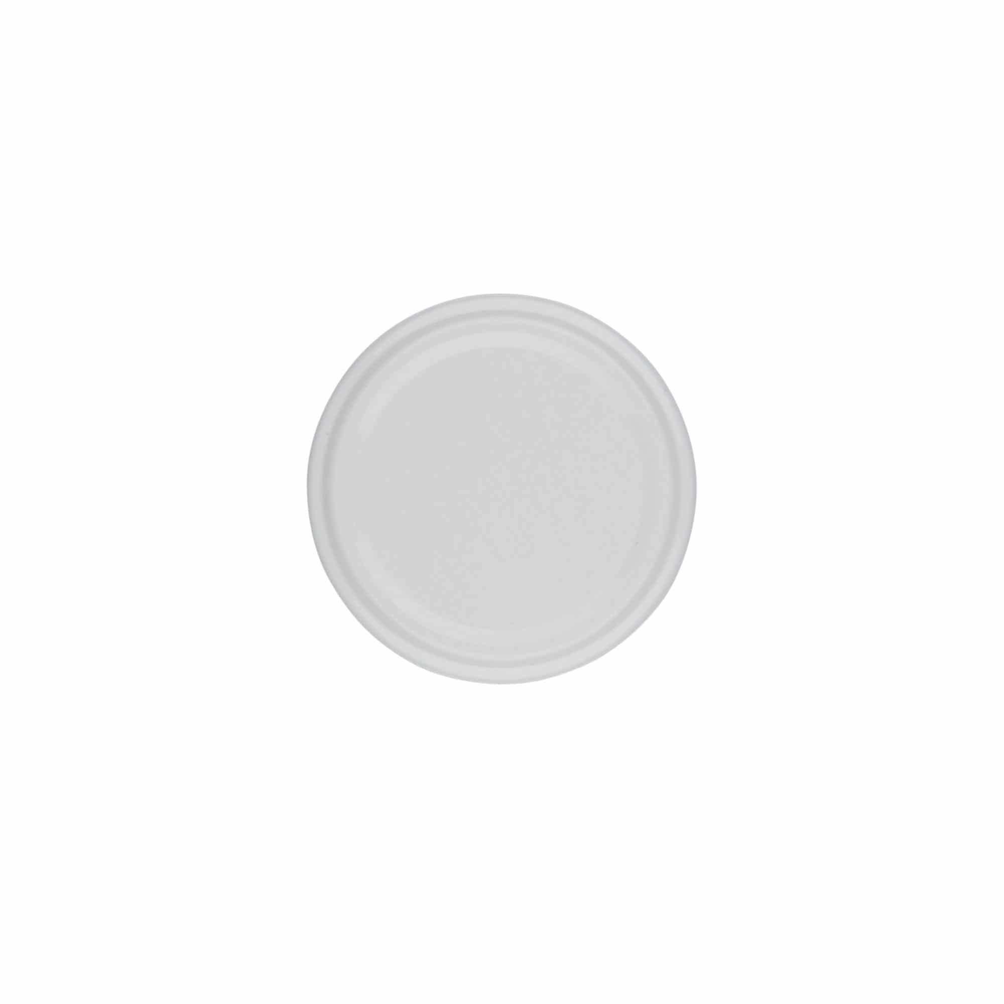 Couvercle Twist-Off, fer blanc, blanc, pour bouchage: TO 58 Couvercle Twist-Off, fer blanc, blanc, pour bouchage: TO 58