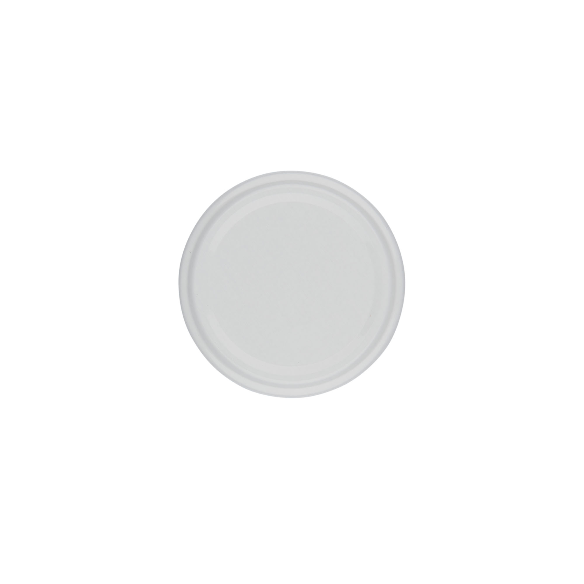 Bouchon à vis, tôle blanche, blanc, pour ouverture : TO 58