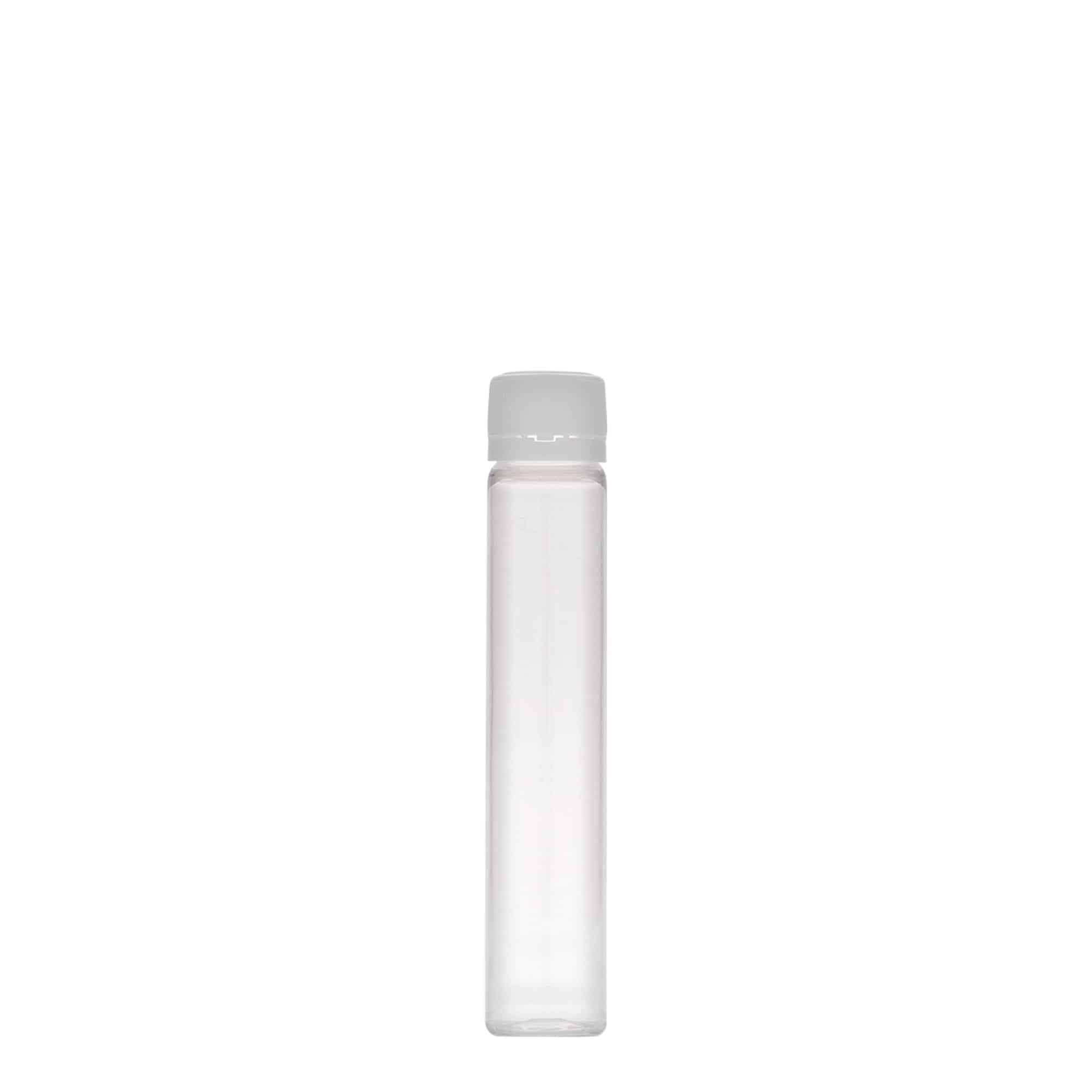 25 ml tube PET, plastique, ouverture : bouchon à vis