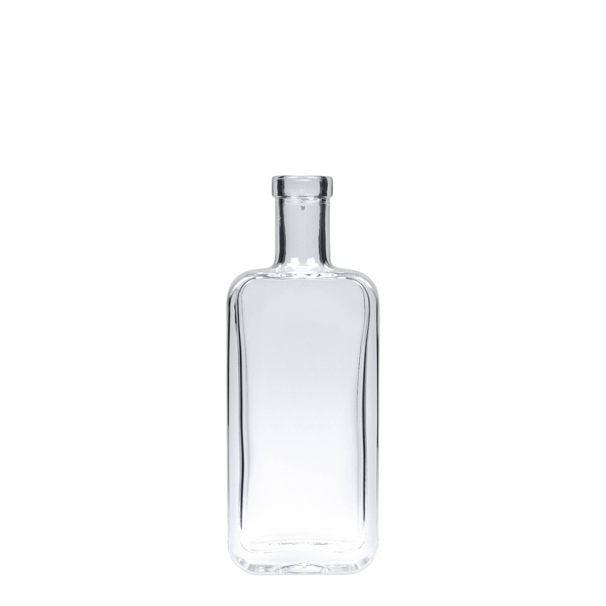 Flacon en verre 100 ml 'Nice', rectangulaire, ouverture : bouchon en liège Flacon en verre 100 ml 'Nice', rectangulaire, ouverture : bouchon en liège