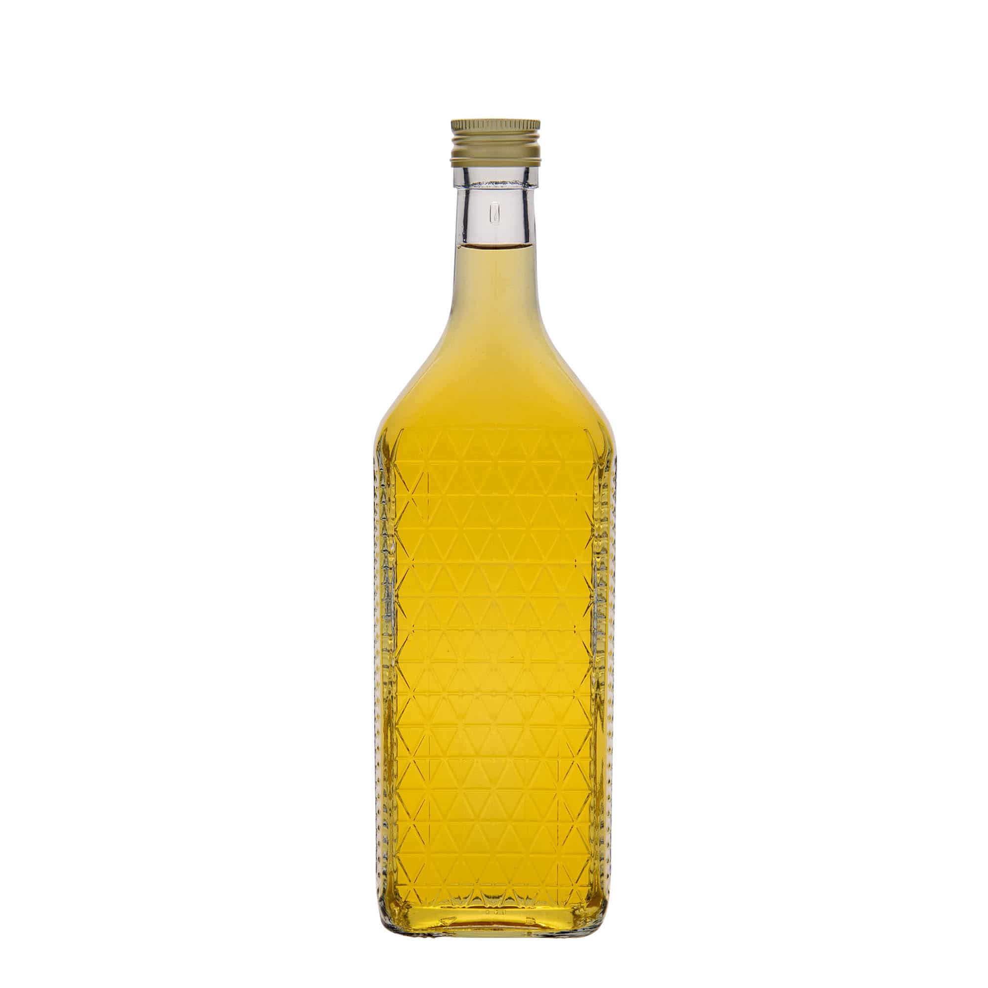 Bouteille en verre 700 ml 'Caruso', rectangulaire, bouchage: PP 31,5