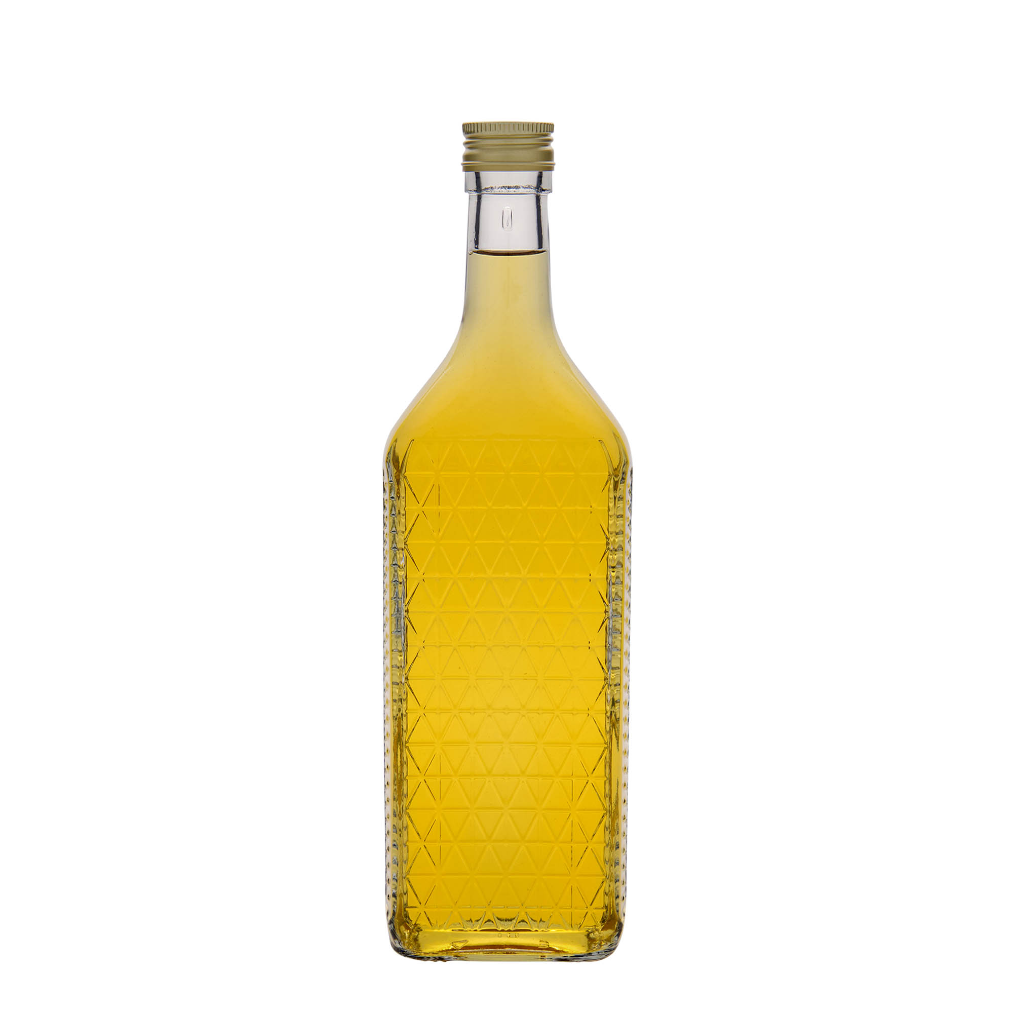 Bouteille en verre 700 ml « Caruso », rectangulaire, ouverture : PP 31,5
