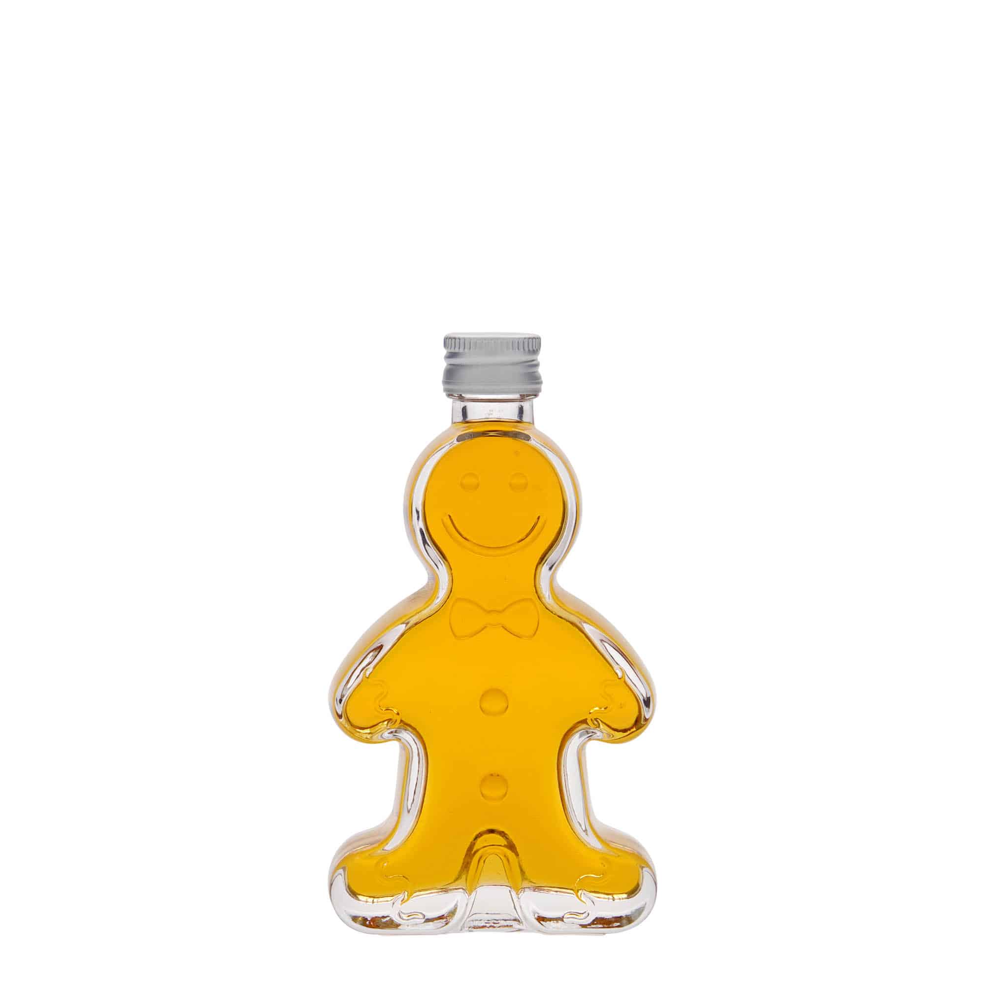 Bouteille en verre 50 ml 'Maison en pain d’épices', bouchage: PP 18